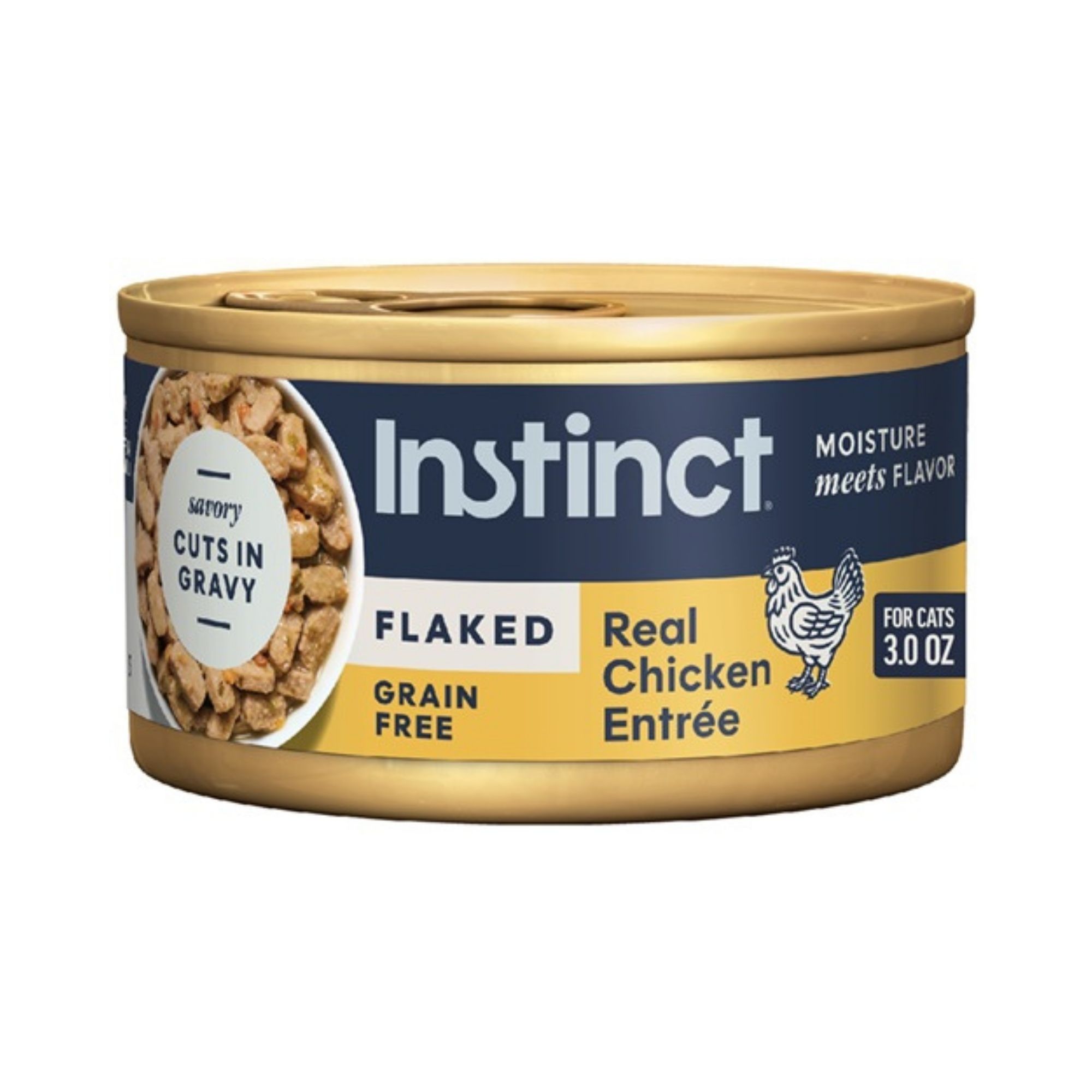 Instinct Cat Chicken Flaked Grain-free 3oz. (Case of 24)