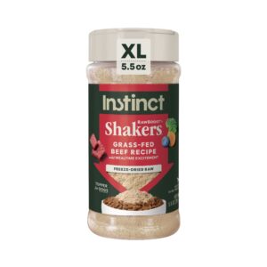 Instinct Dog Raw Boost Shakers Freeze-dried Beef Topper 5.5oz.