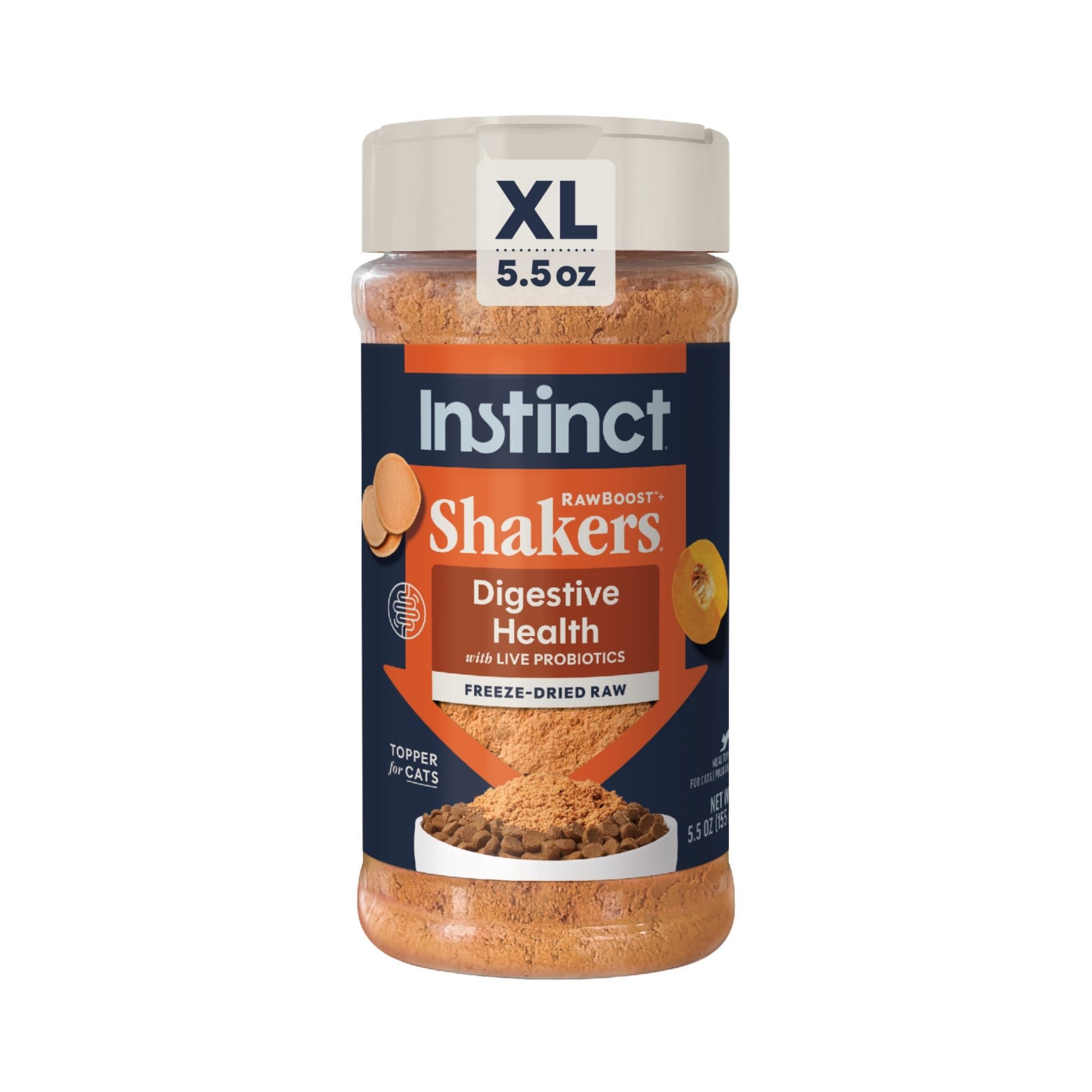 Instinct Cat Raw Boost Freeze-dried Shakers Digestive Health Topper 5.5oz.