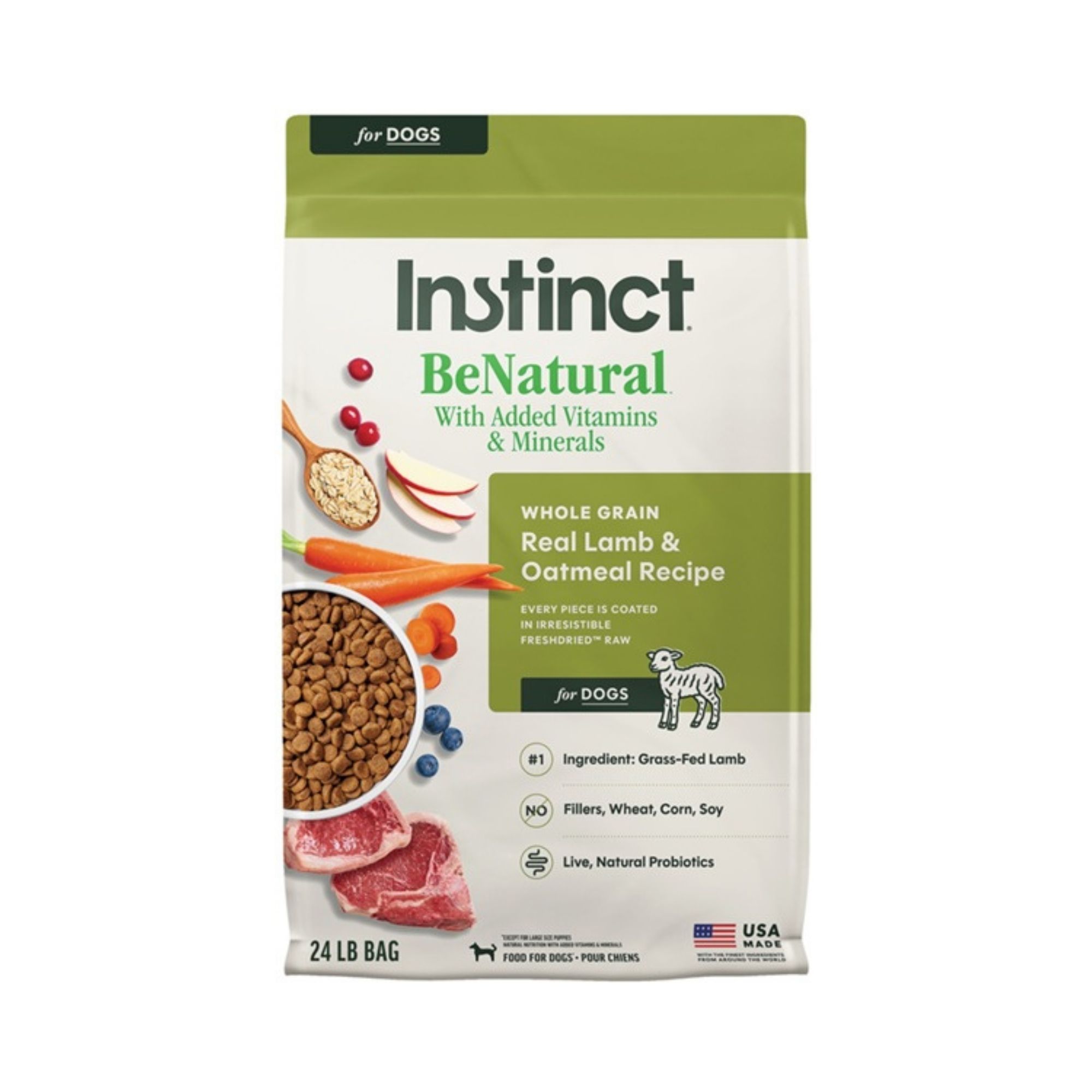 Instinct Be Natural Lamb & Oatmeal 24Lb