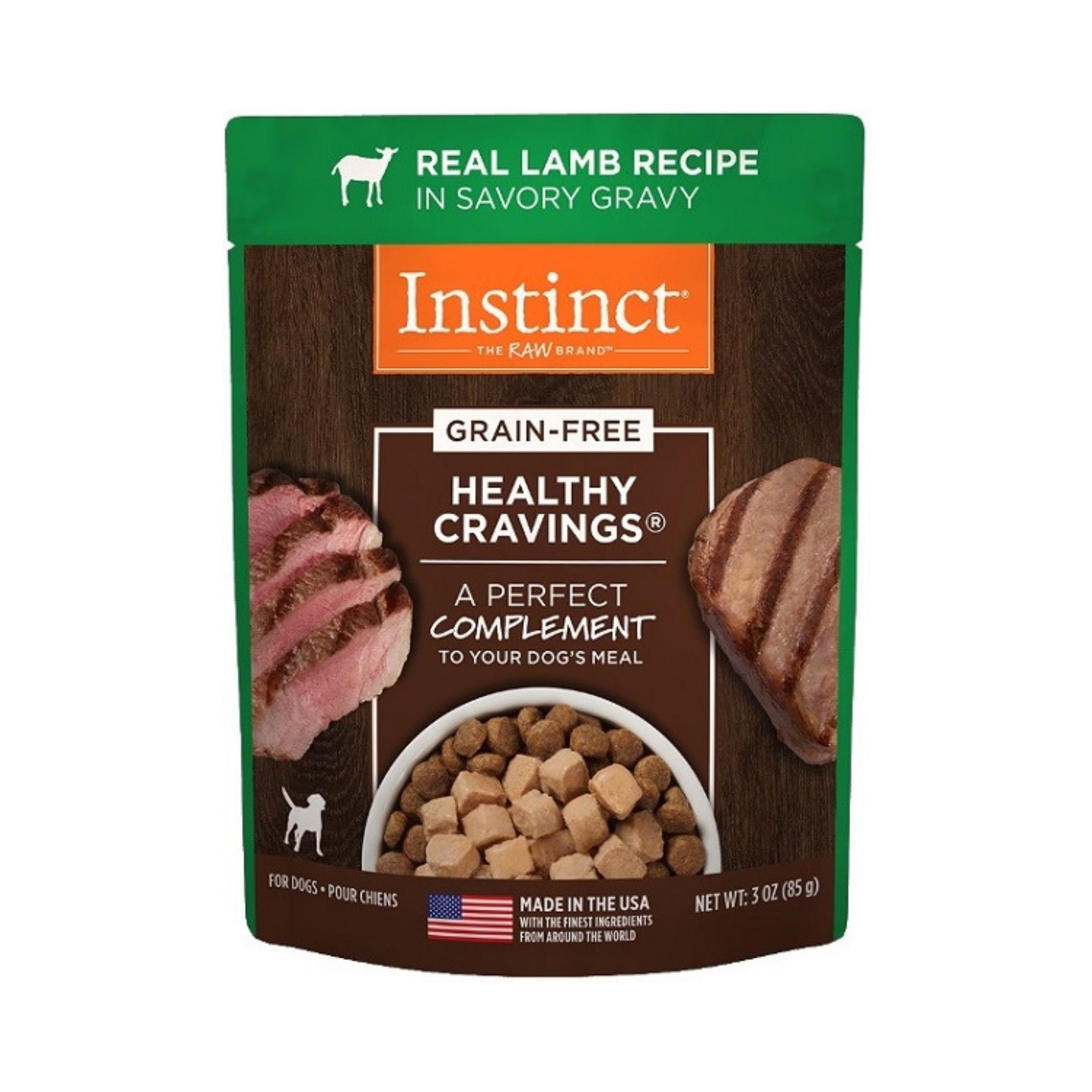 Instinct Dog Pouch Healthy Cravings Lamb Pouch 3oz. (Case of 24)