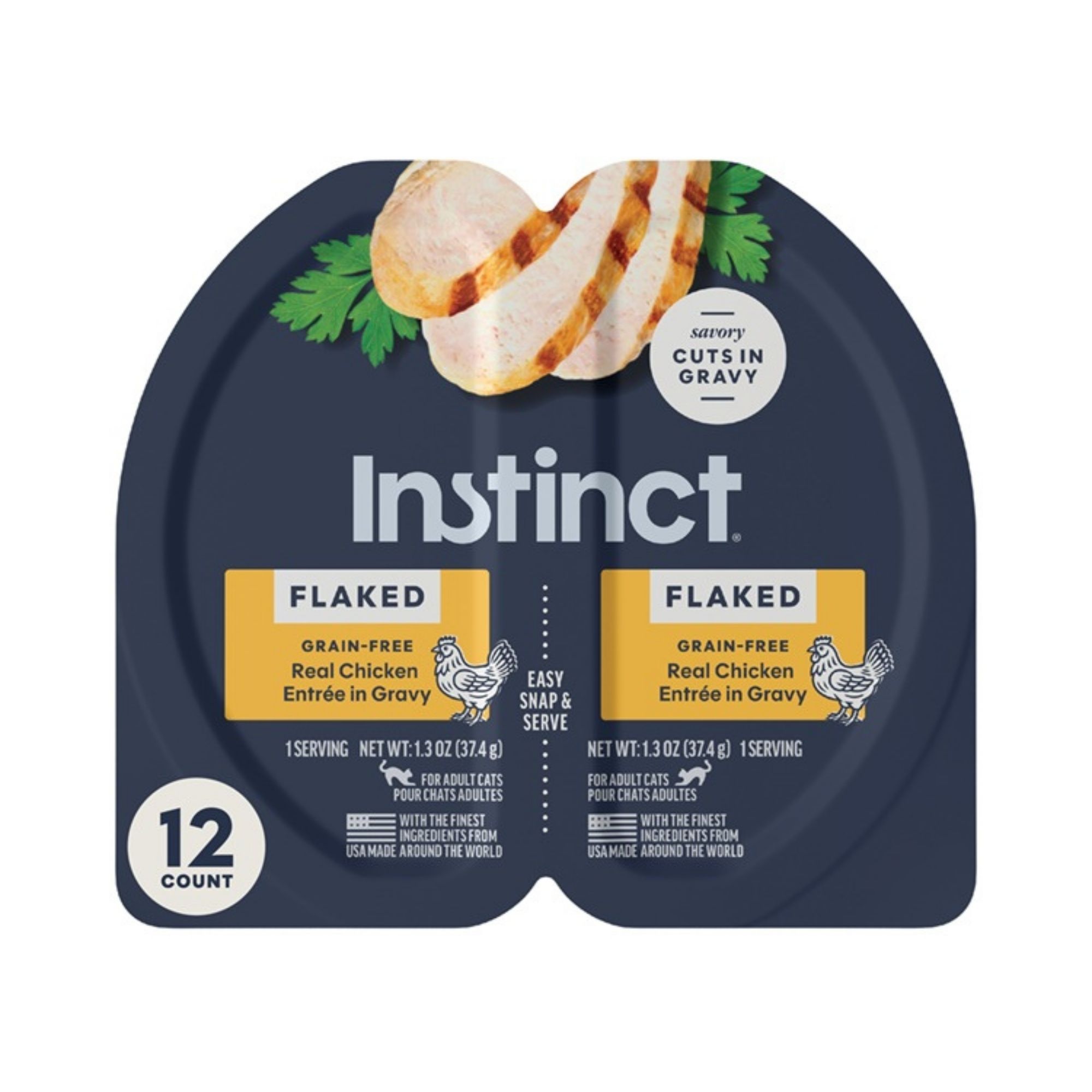 Instinct Flaked Split Cup Chicken Grain-free 2.64oz. (Case of 12)