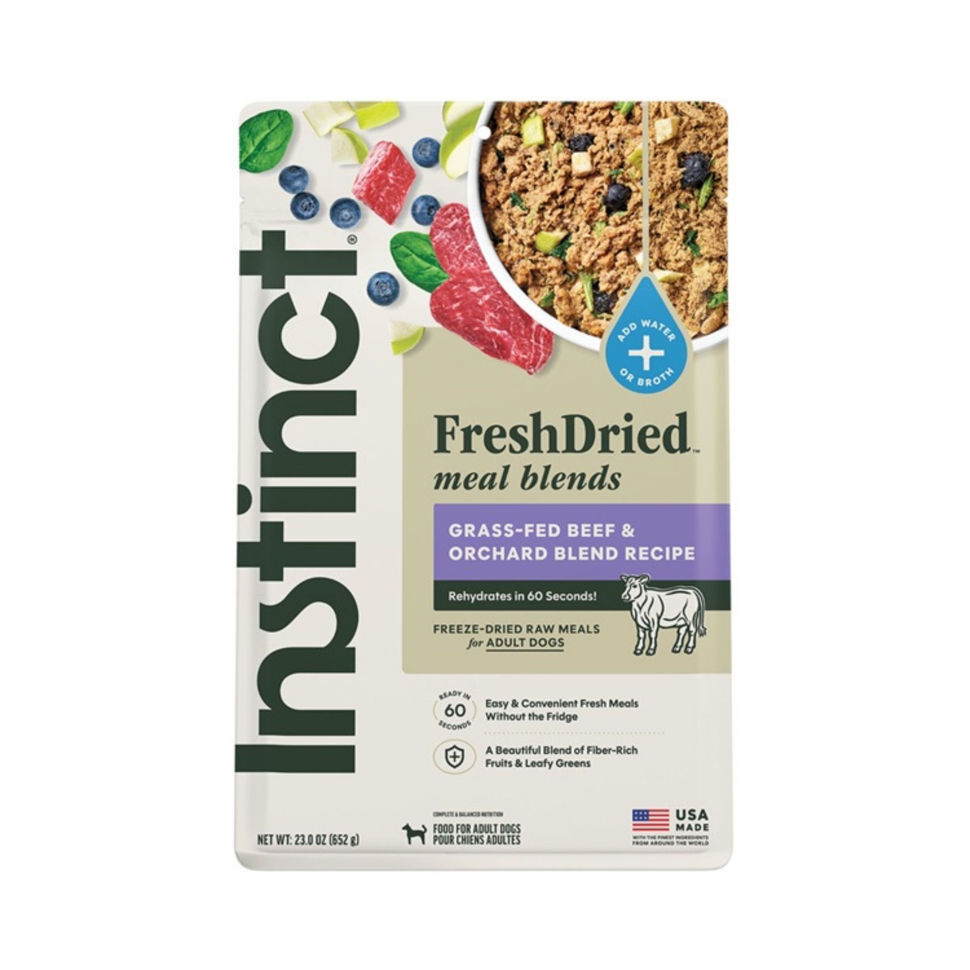 Instinct Freshdried Meal Blends Dog Freeze-dried Beef Orchard 23oz.