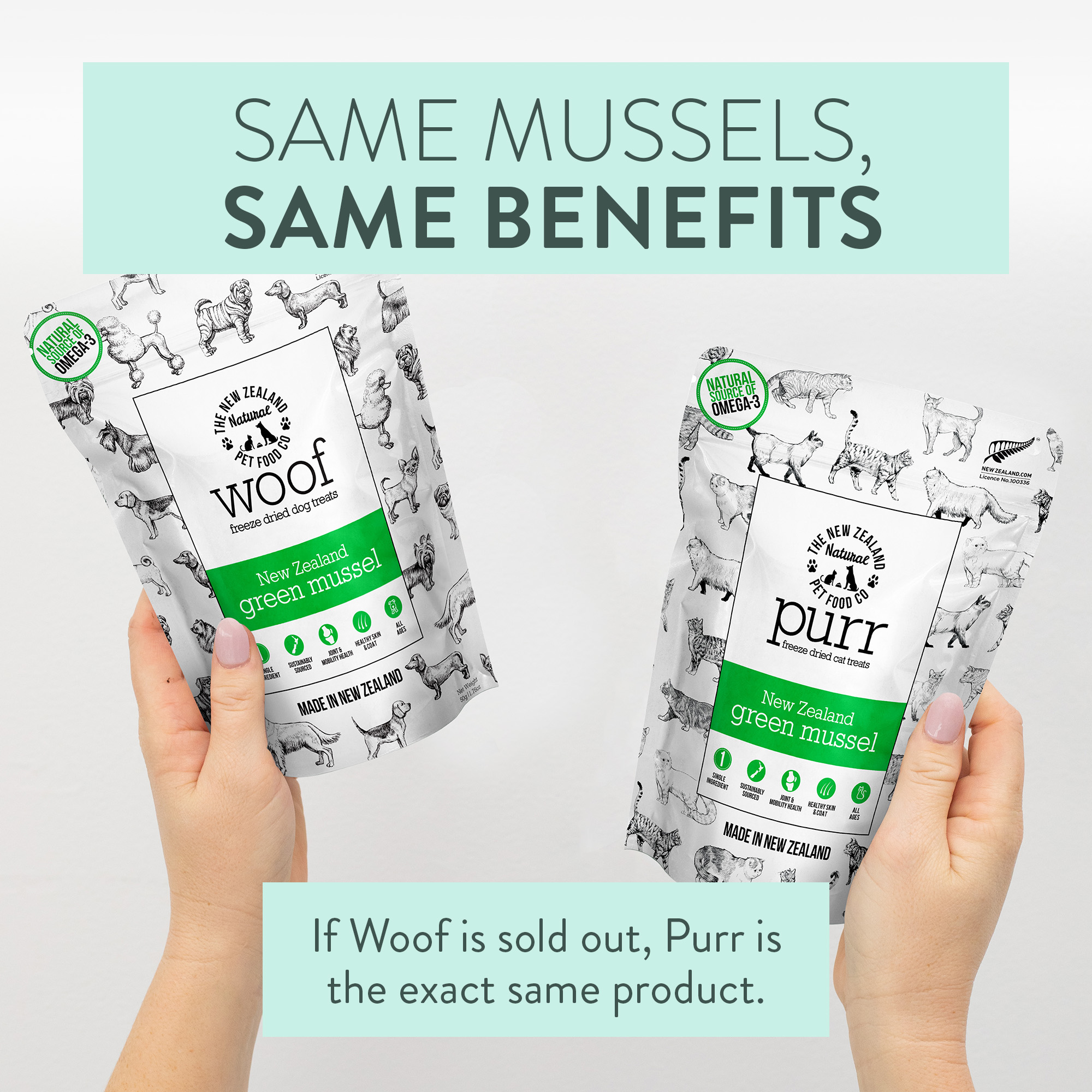 PURR NZ Green Mussel Freeze Dried Cat Treats - Image 7