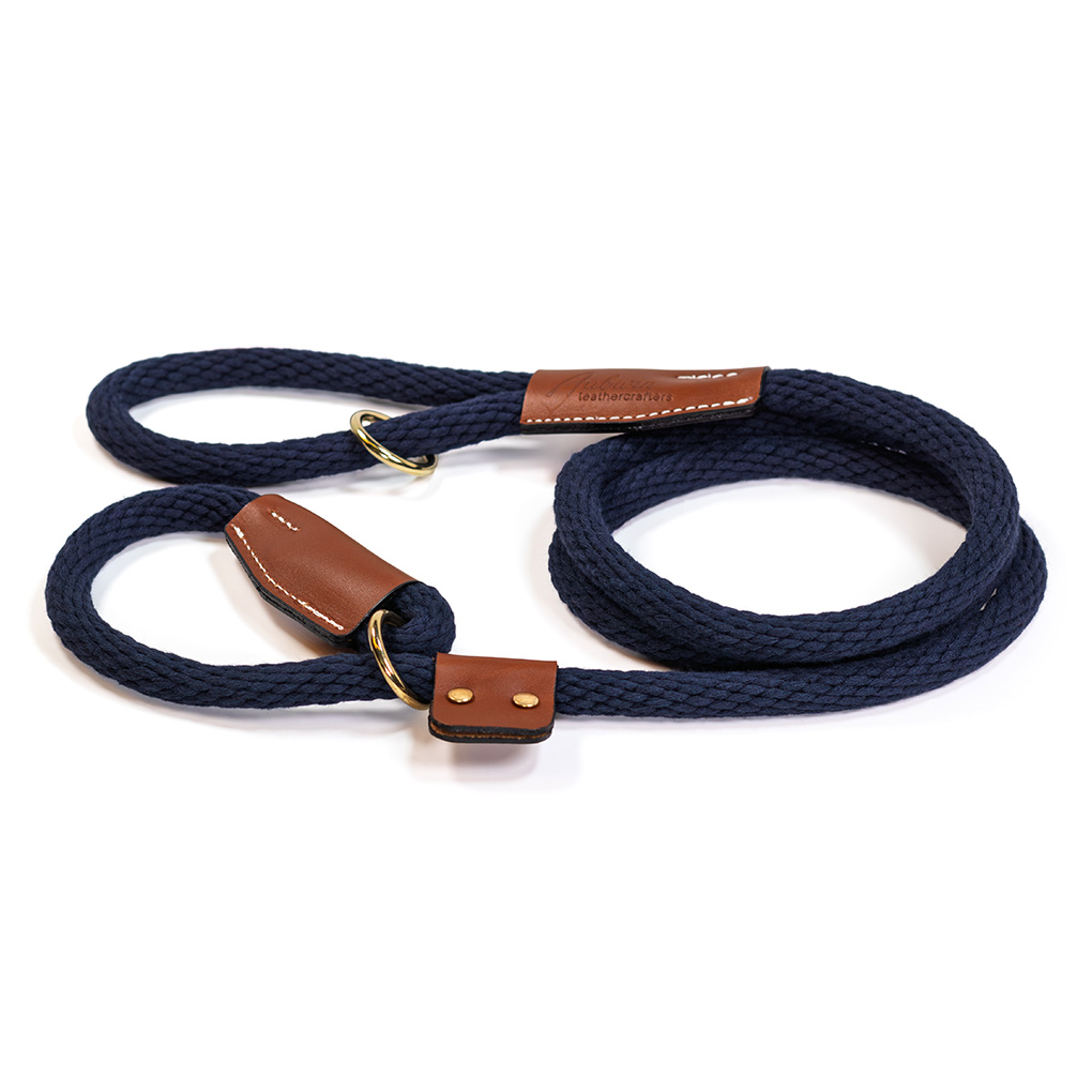 Braided Cotton Rope Leash - Slip - Image 3