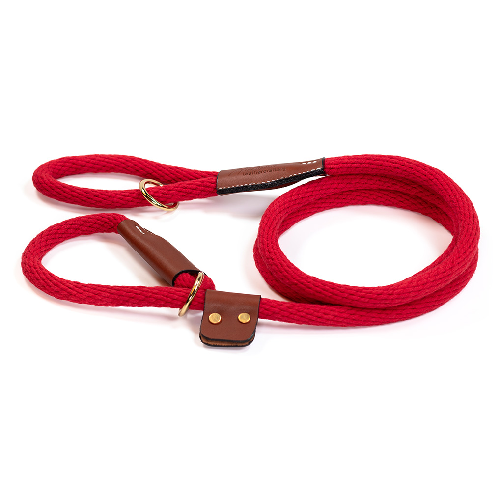 Braided Cotton Rope Leash - Slip - Image 2