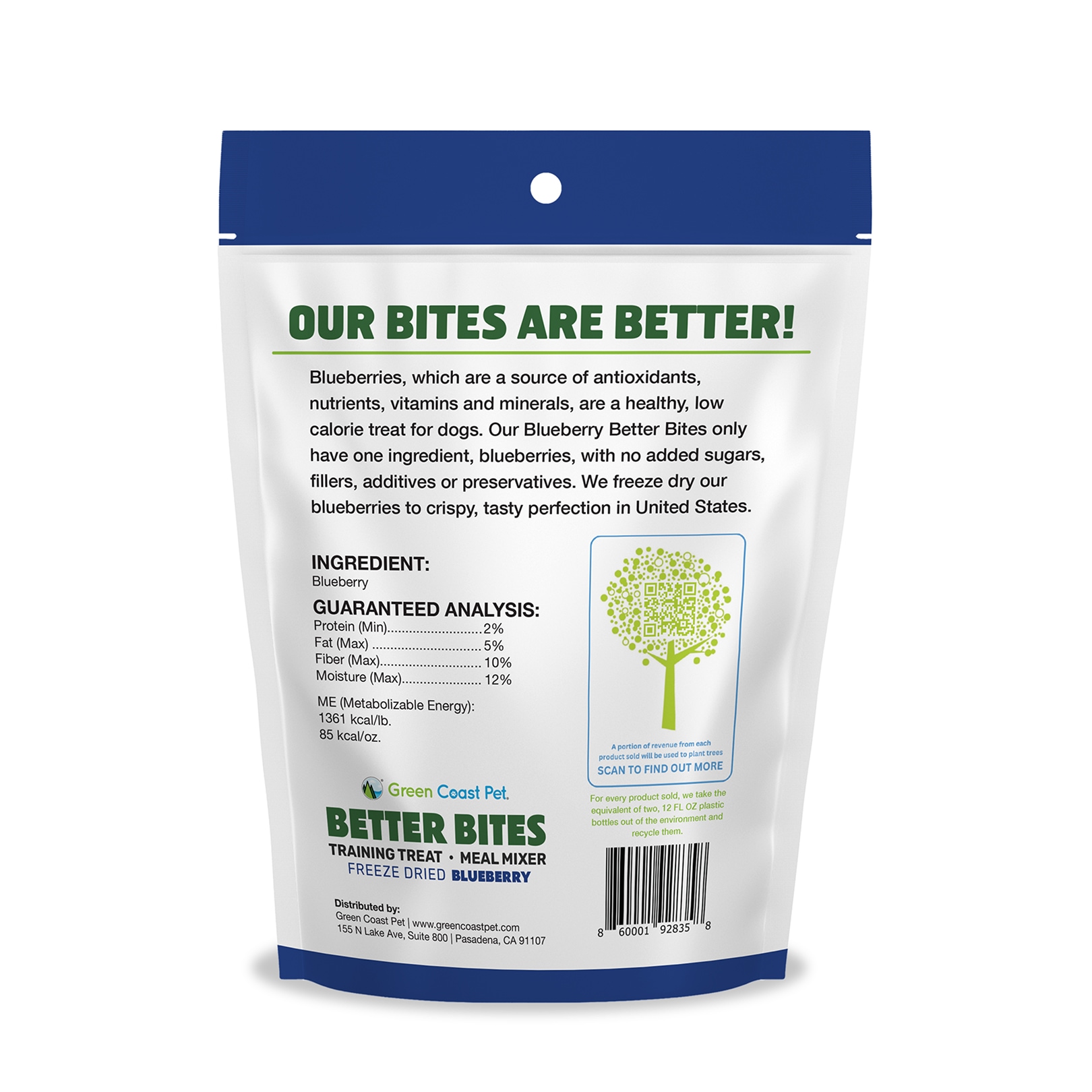 Better Bites Freeze Dried Blueberry, Training Treat for Dogs - Image 2