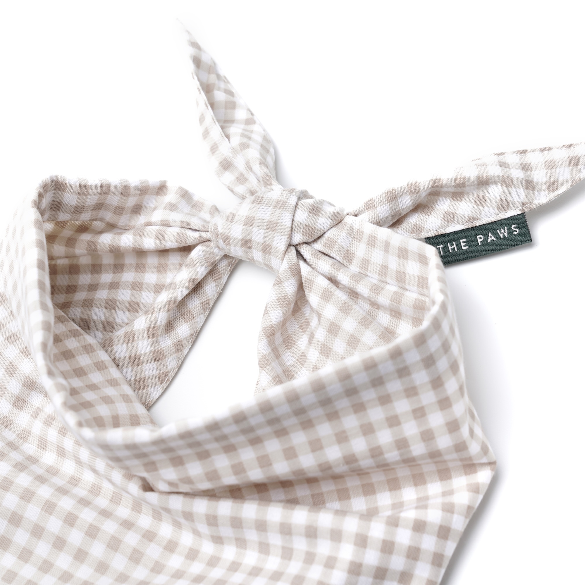 Biscuit Gingham Dog Bandana - Image 5