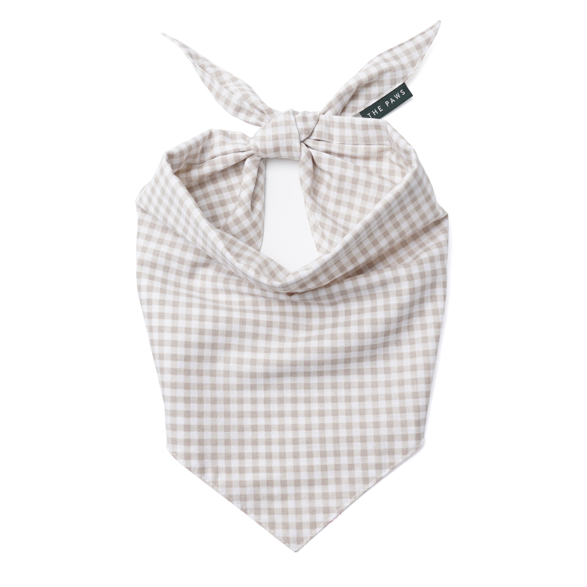 Biscuit Gingham Dog Bandana