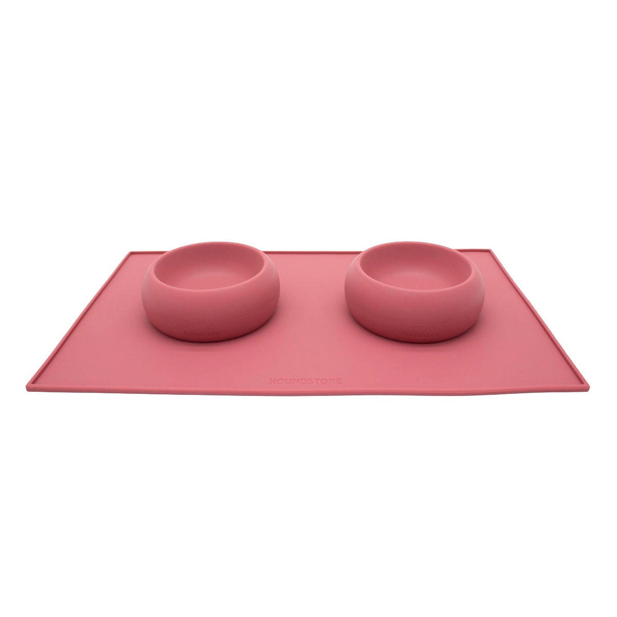 houndstone dog food bowls on a silicone dog food mat