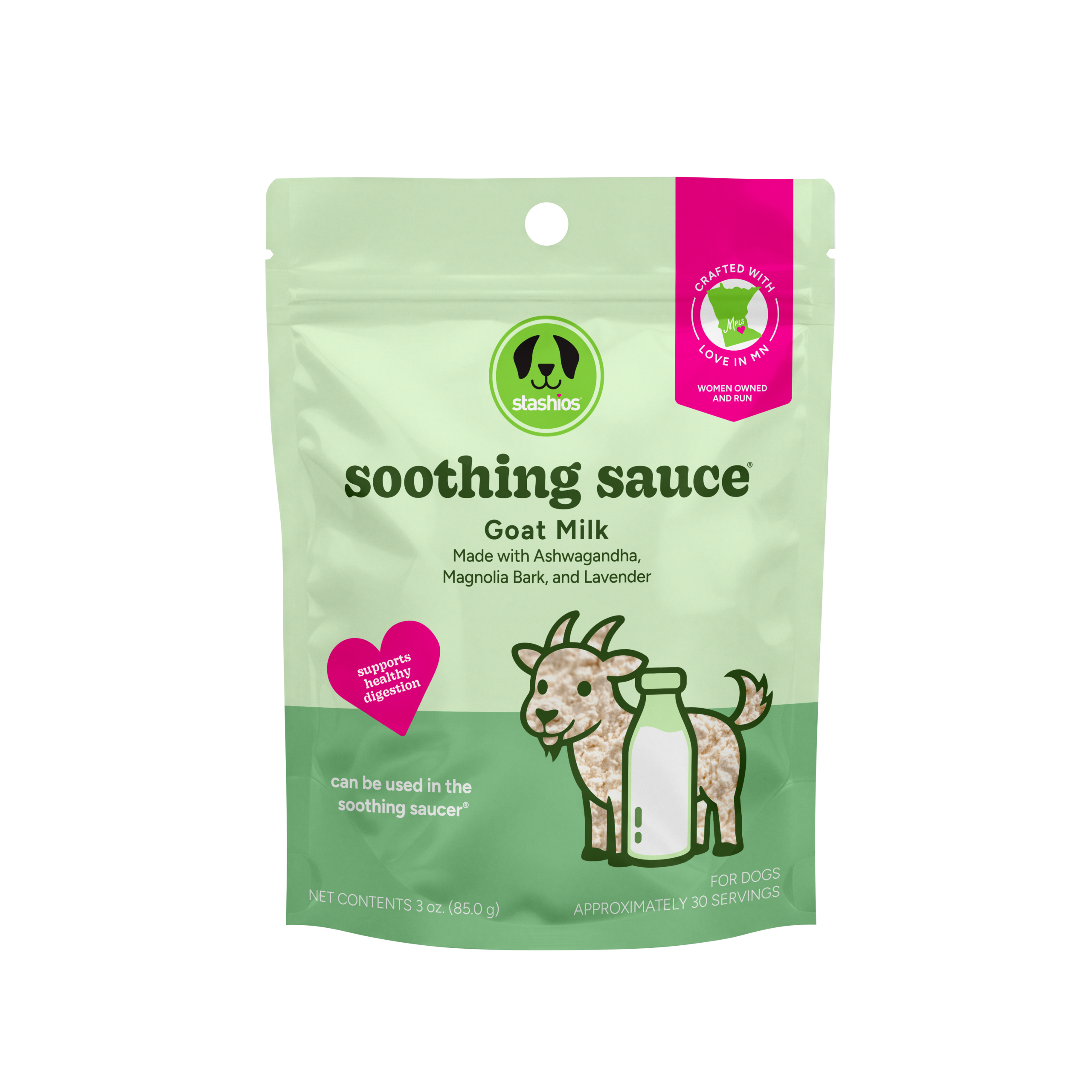 Soothing Sauce®, Goat Milk/Calming, 3oz Bulk Bag (Case of 8)