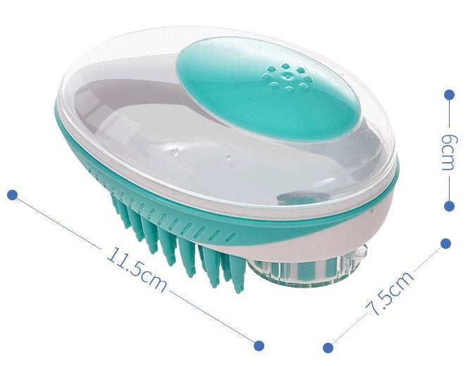 Pet Life ® 'Swasher' Shampoo Dispensing Massage and Bathing Brush - Image 3