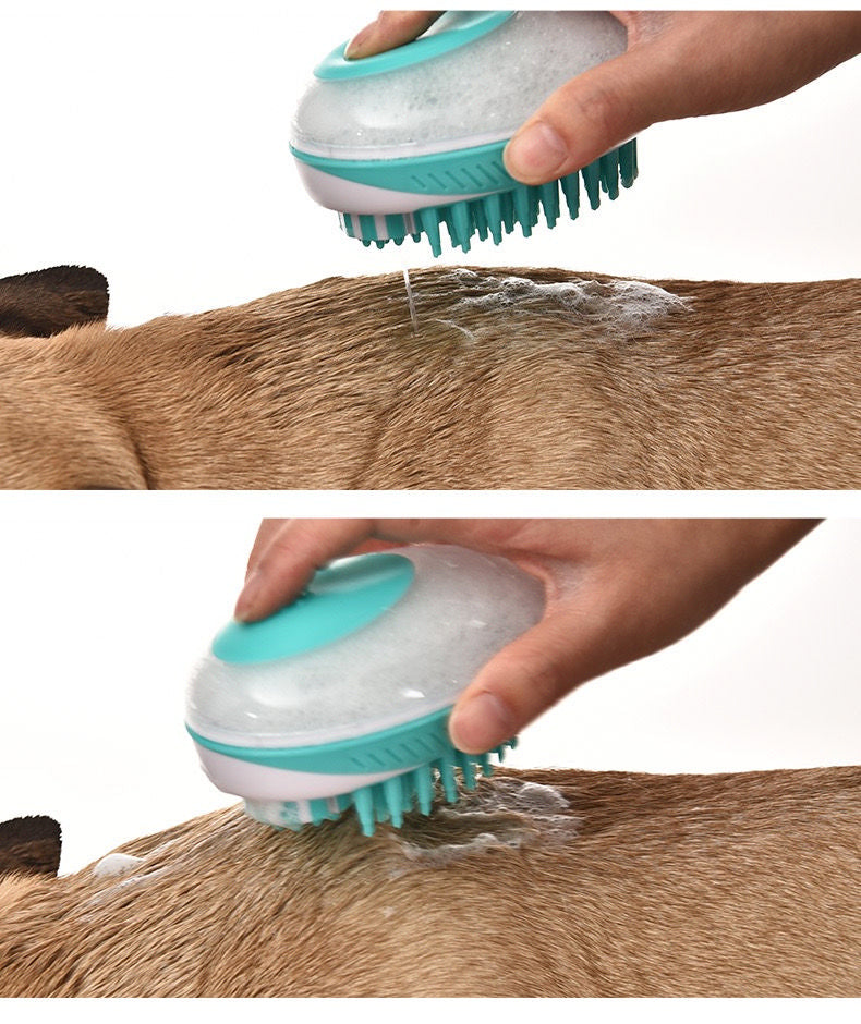 Pet Life ® 'Swasher' Shampoo Dispensing Massage and Bathing Brush - Image 8