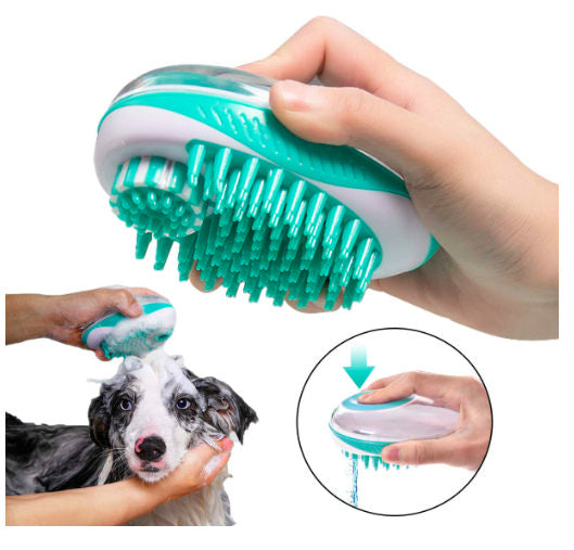 Pet Life ® 'Swasher' Shampoo Dispensing Massage and Bathing Brush - Image 9