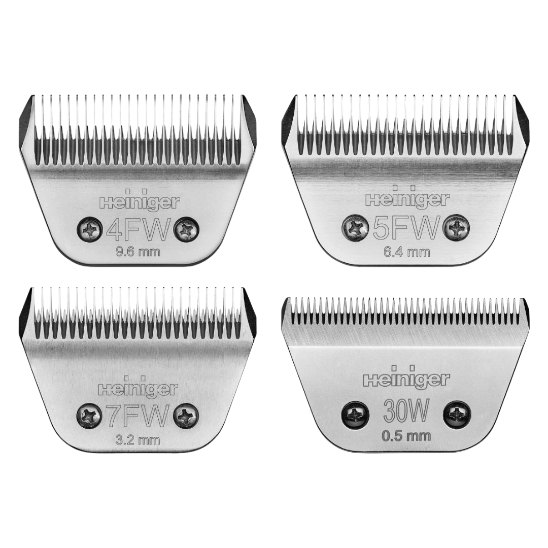 10 Wide Snap-on Combs with 4 Wide Blades in Carry Case by Heiniger - Image 2