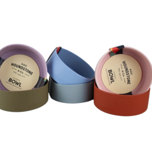 Houndstone dog food bowls collection picture in various colors