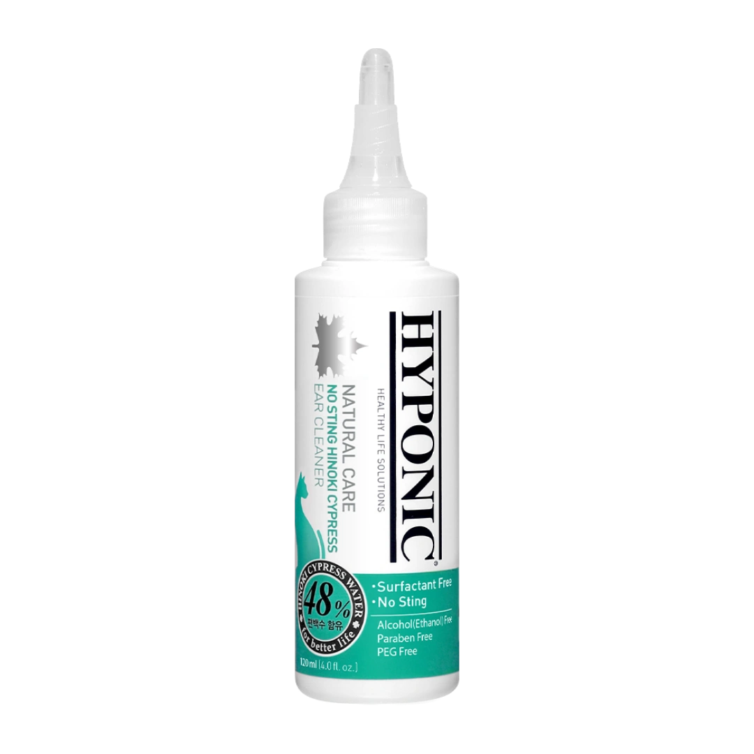 No Sting Hinoki Cypress Ear Cleaner for all cats 120ml by Hyponic