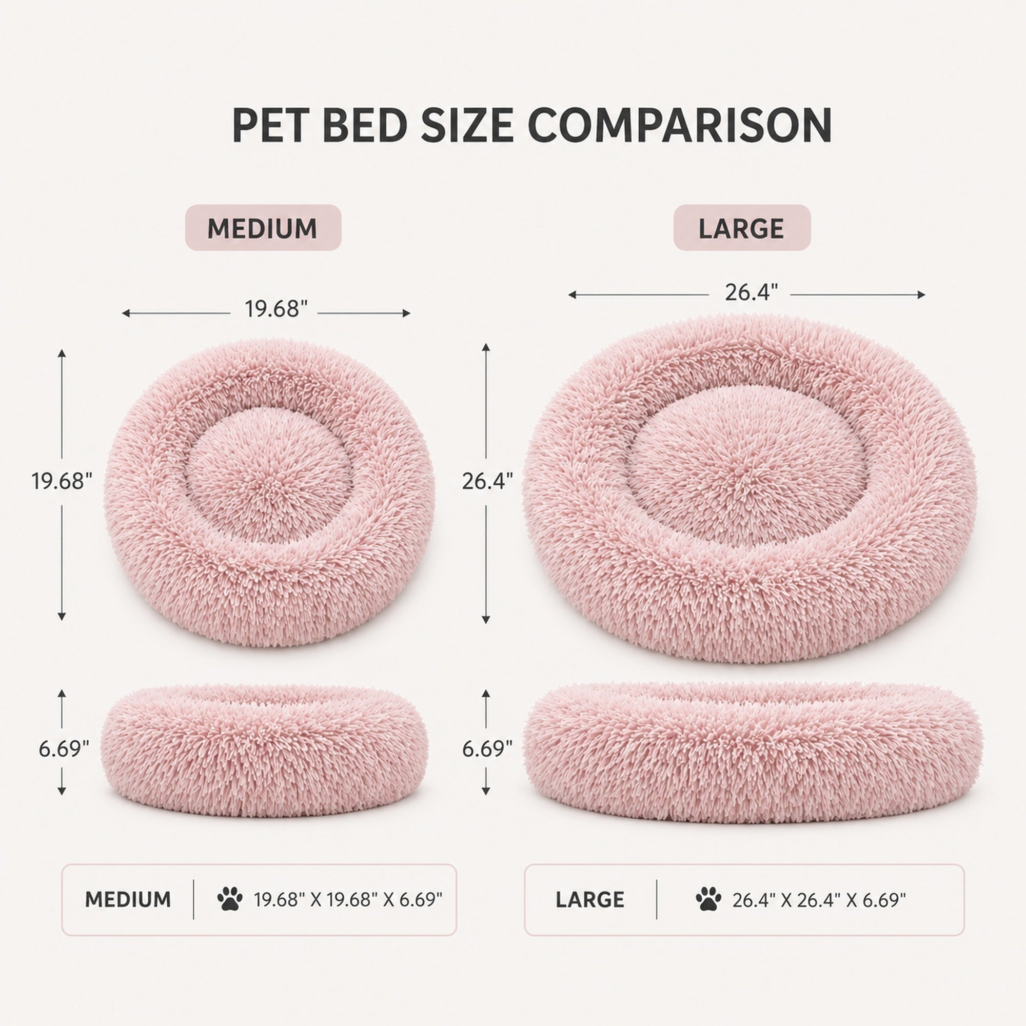 Pet Life ® 'Nestler' High-Grade Plush and Soft Rounded Dog Bed - Image 6