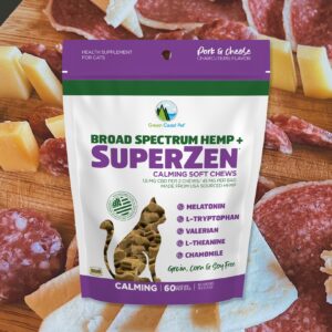 Broad Spectrum Hemp+SuperZen Soft Chew - Calming- For Cats