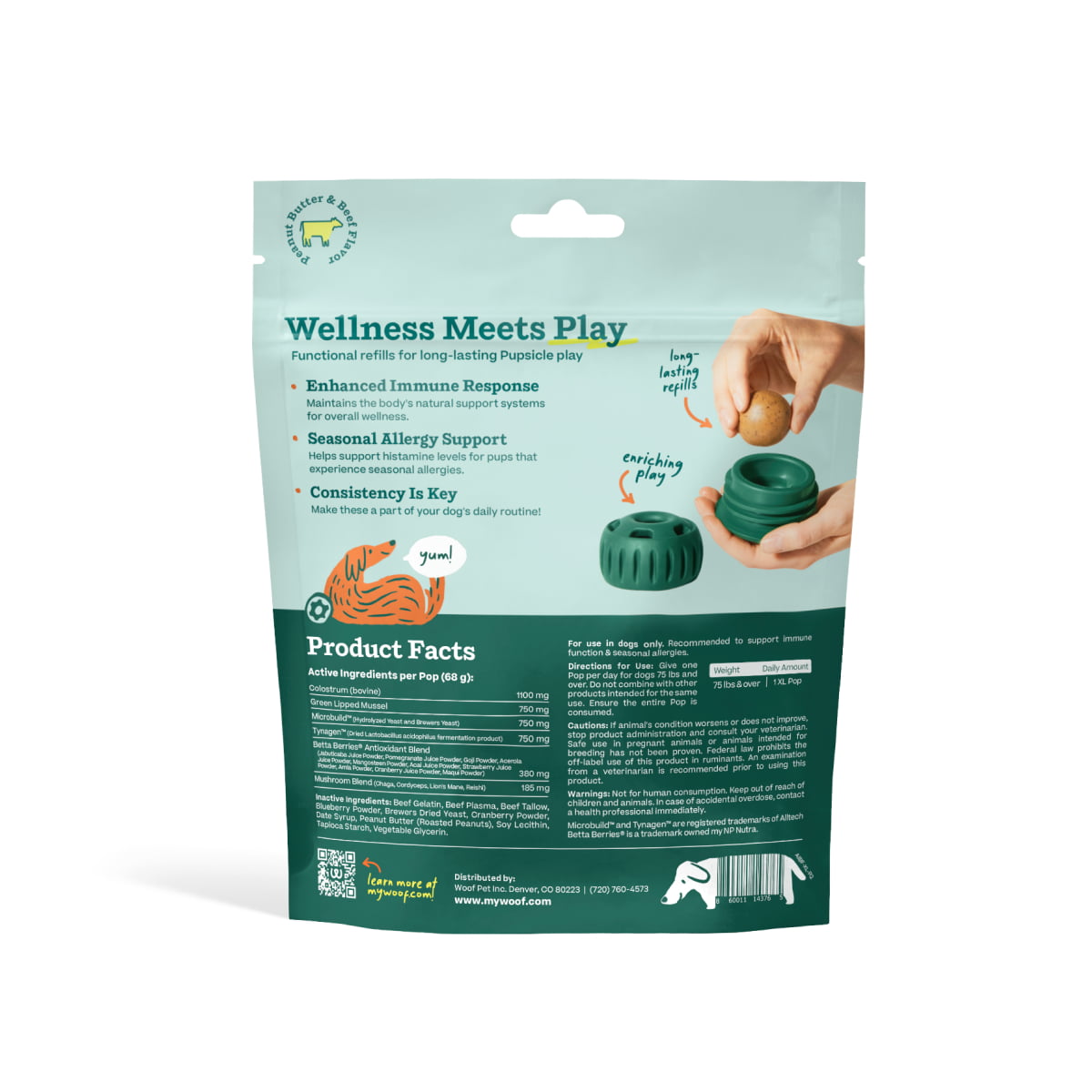 WOOF Allergy Support Wellness Pops XL - Image 2