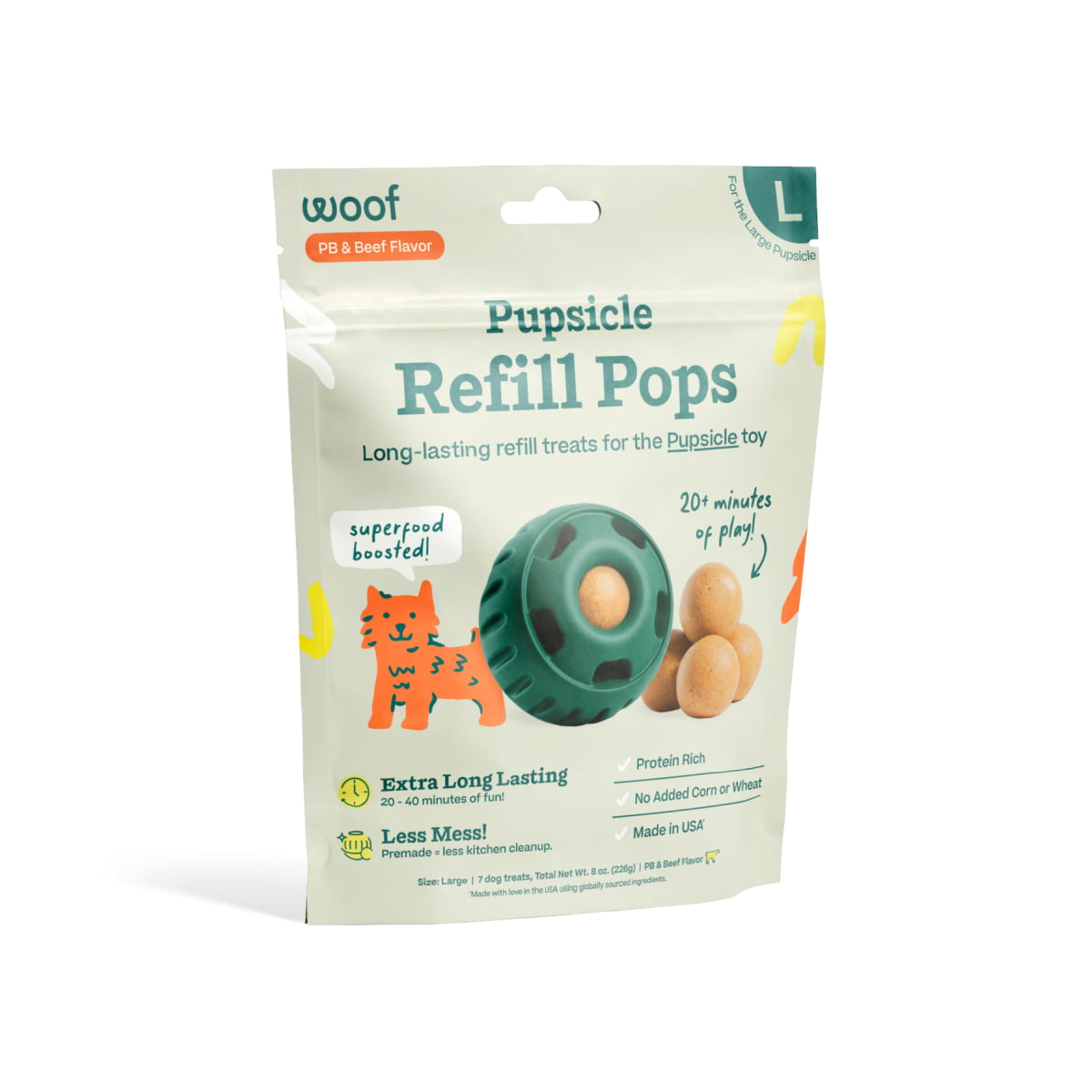 WOOF Beef Pops Large - Image 3