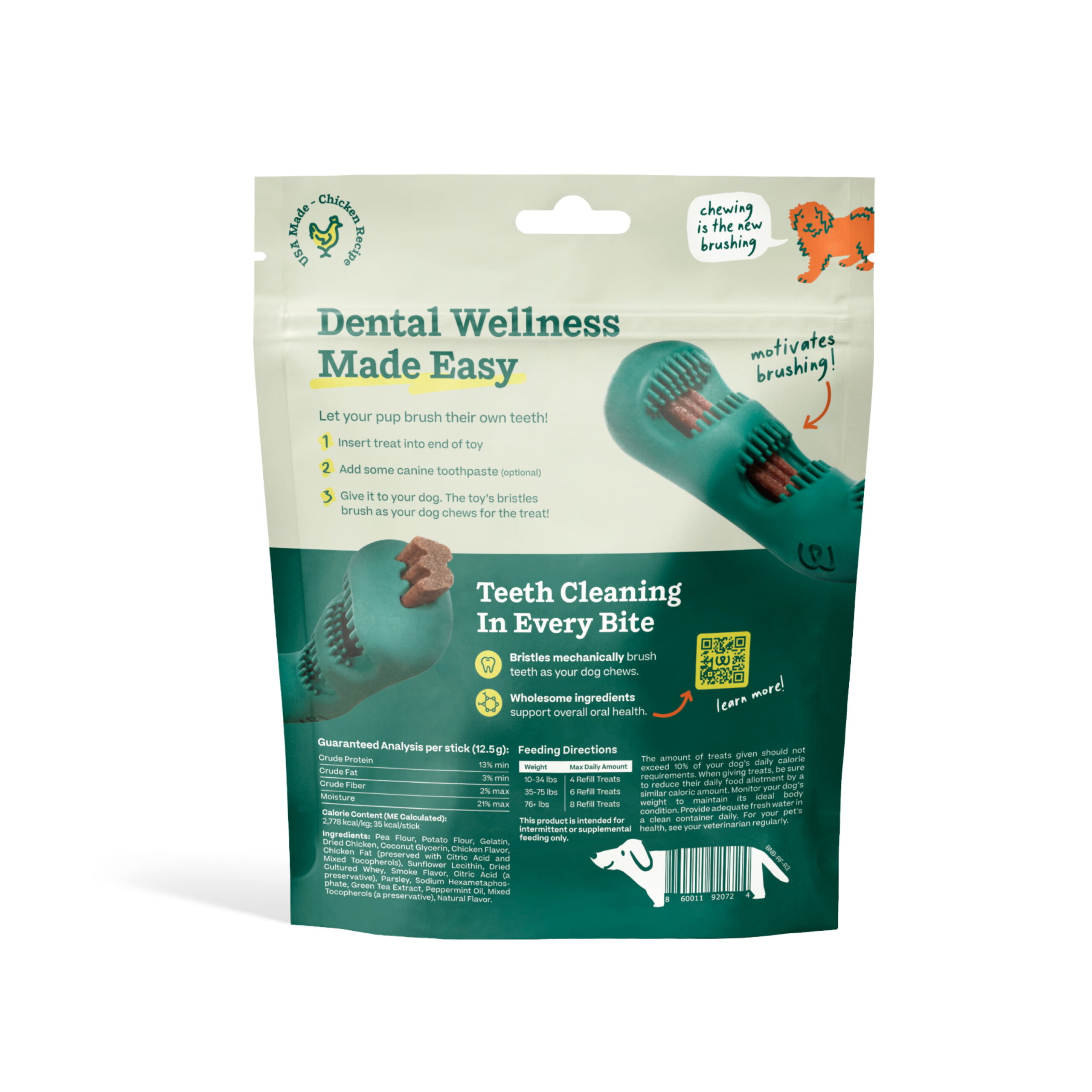 WOOF Bite n' Brush Dental Refills Chicken - Image 2
