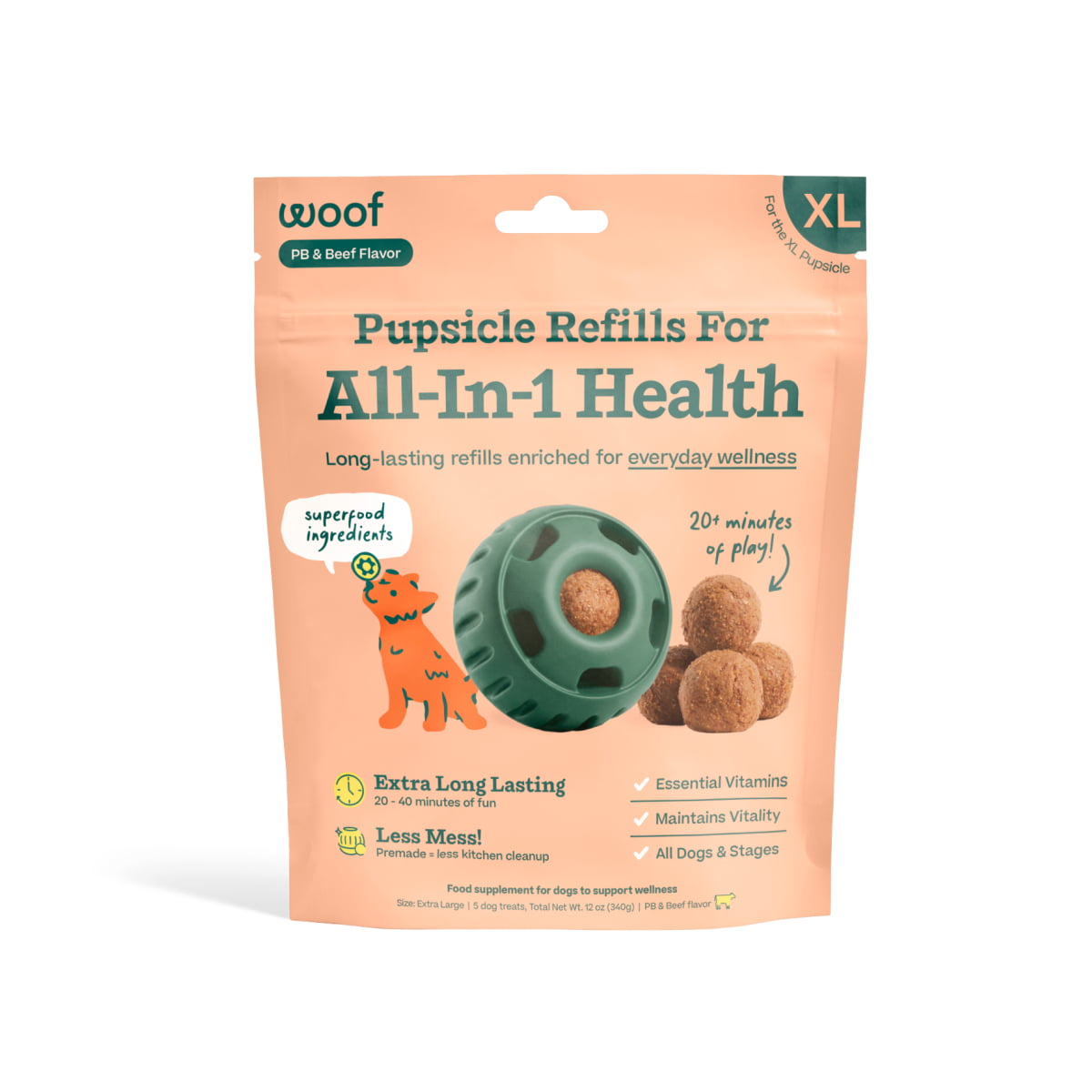 WOOF All-In-1 Wellness Pops XL