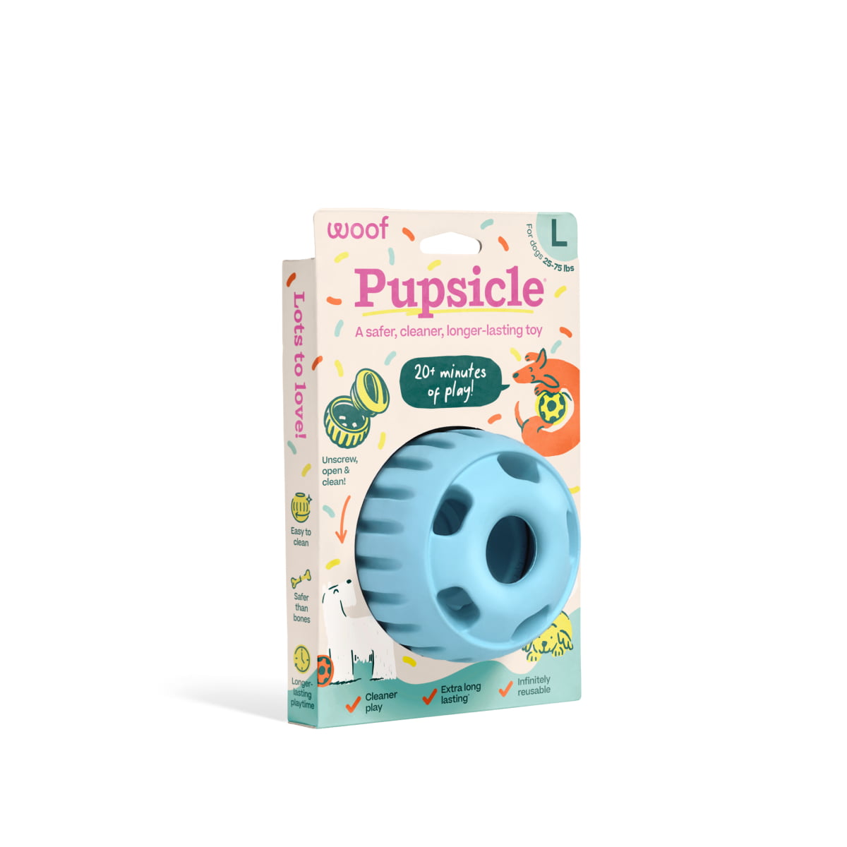 WOOF Pupsicle 'Birthday' Blue Large - Image 3