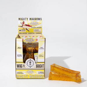 Wag & Bright Supply Co. Mighty Marrows Collagen Dental Chews Pork Parsley Large Case (18 Units)
