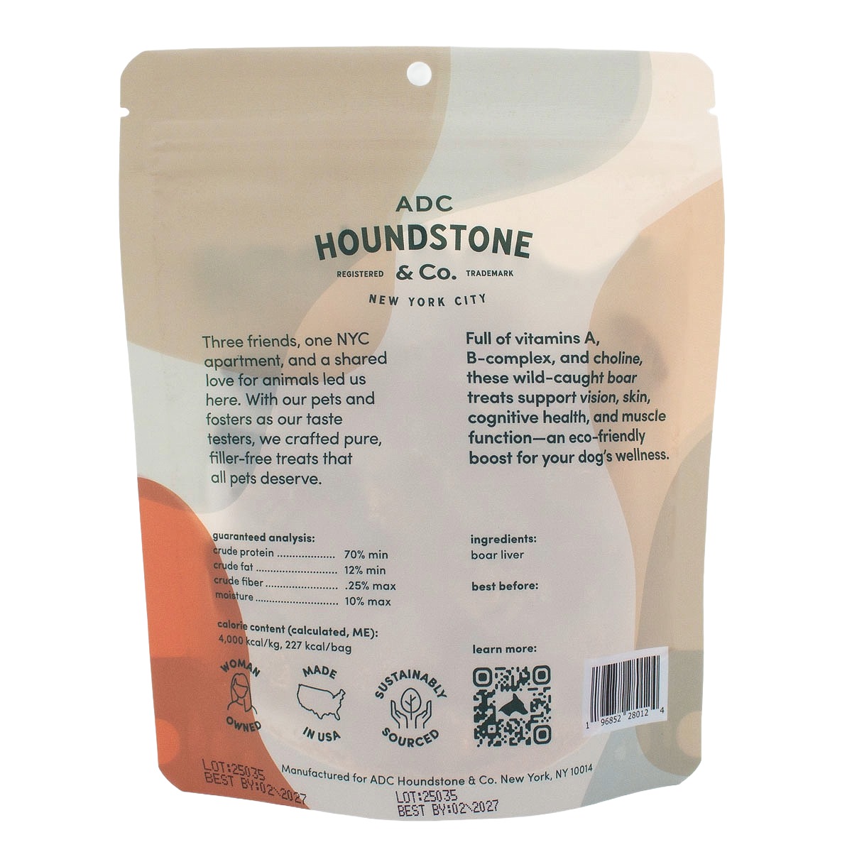 houndstone freeze dried dog treats, boar liver dog treats