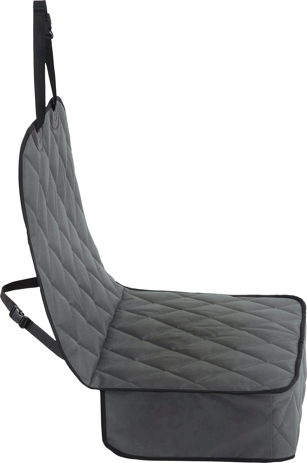 GOOPAWS Quilted Scratchproof Dog Front Car Seat Cover, Grey, 40''L - Image 5