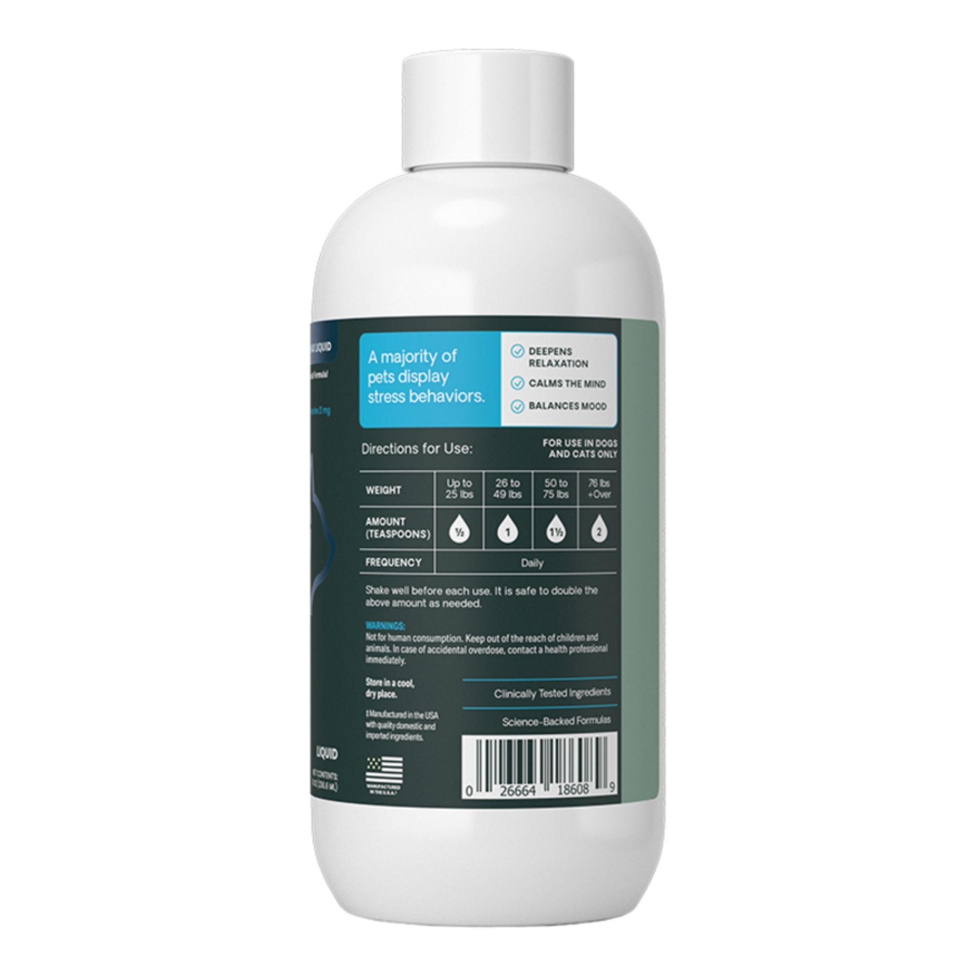 Vetriscience Dog & Cat Calm And Confident Liquid 8oz. - Image 2