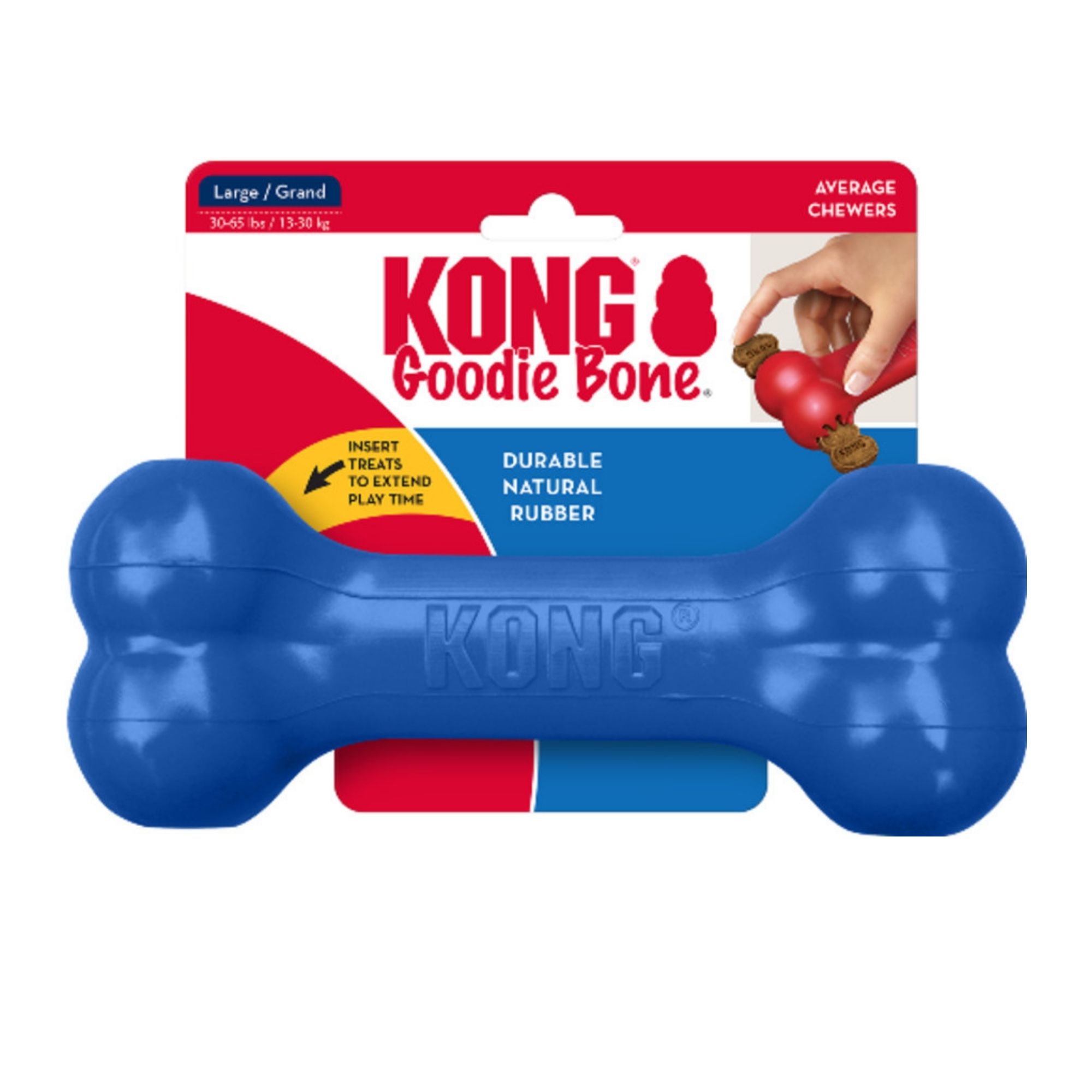 Kong Old Glory Goodie Bone Dog Toy 1ea/MD