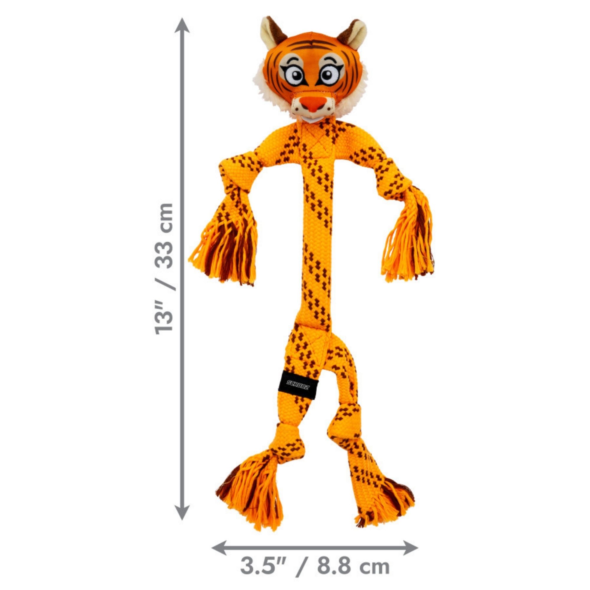 KONG Scrubz Safari Tiger Dog Toy 1ea/MD - Image 2