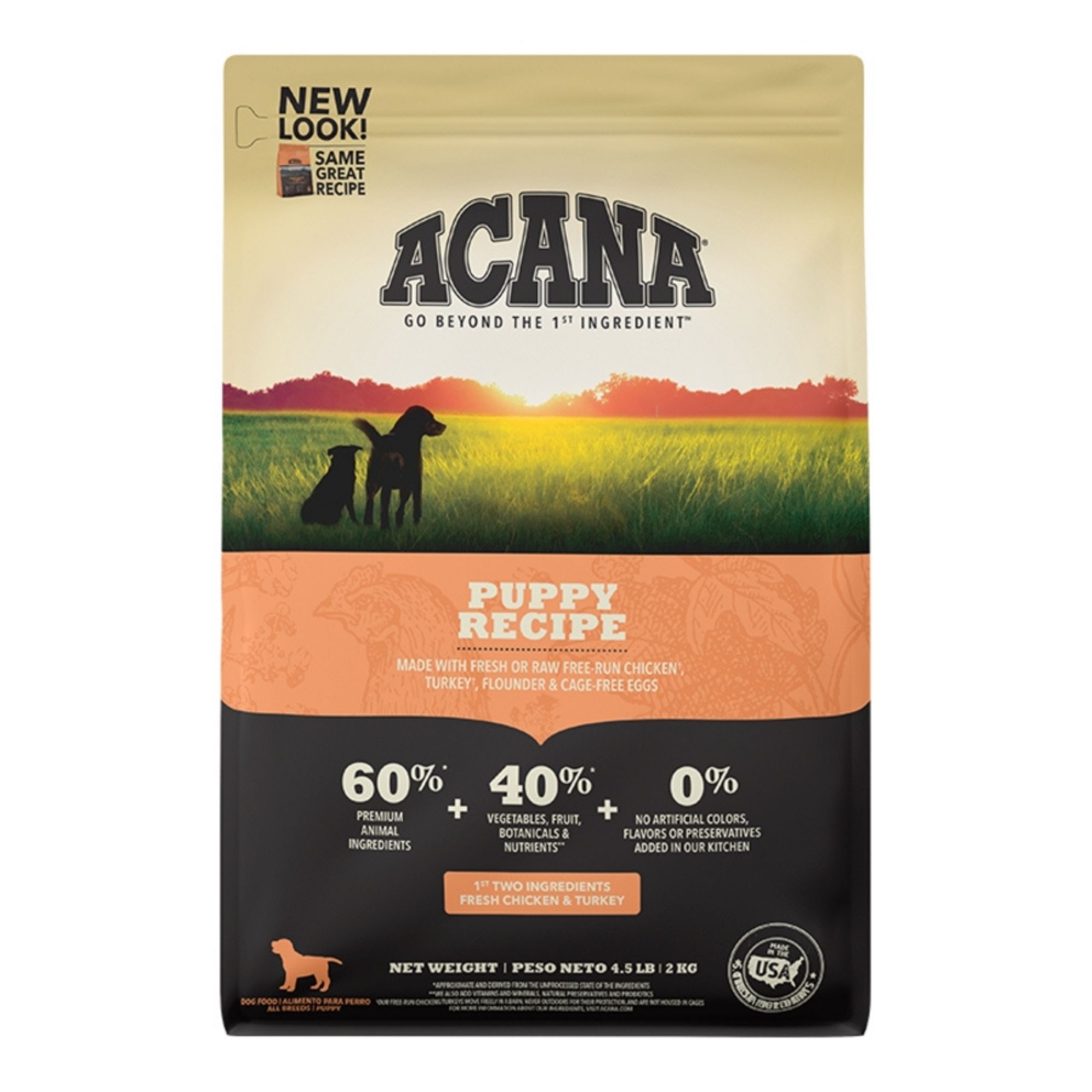 Acana Dog Grain Free Puppy Recipe 4.5Lbs