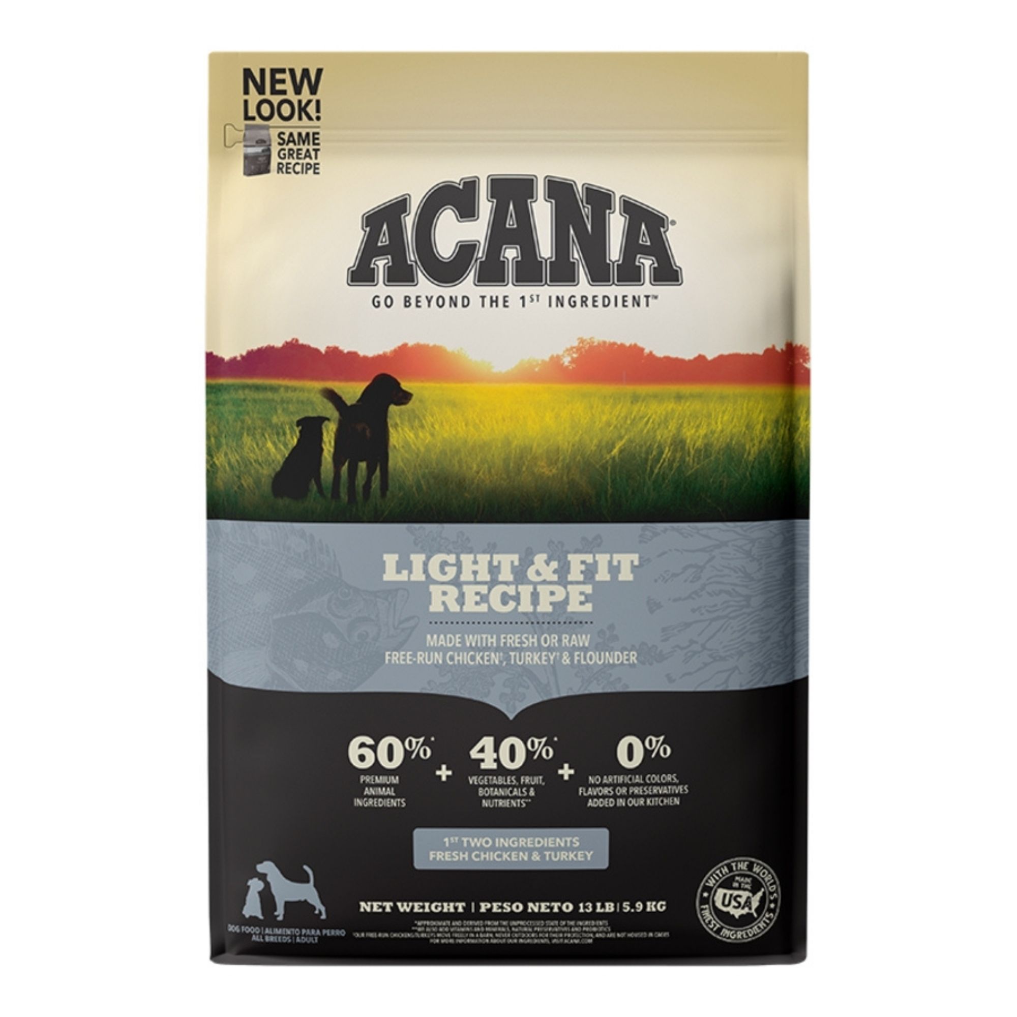 Acana Dog Grain Free Light & Fit Recipe 13Lbs