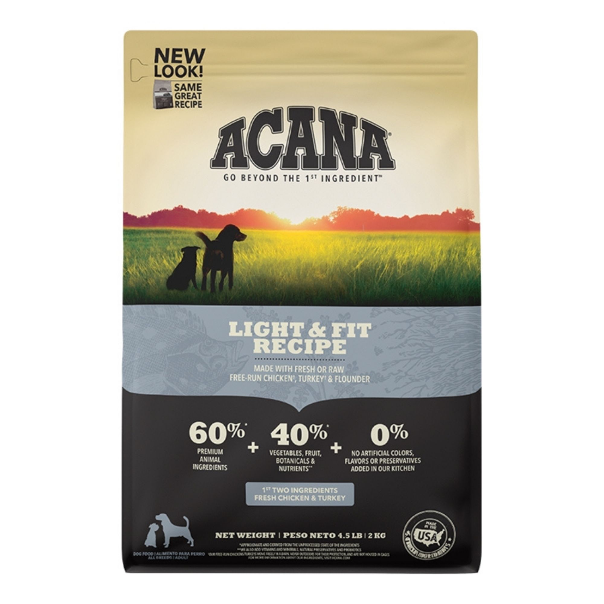 Acana Dog Grain Free Light & Fit Recipe 4.5Lbs
