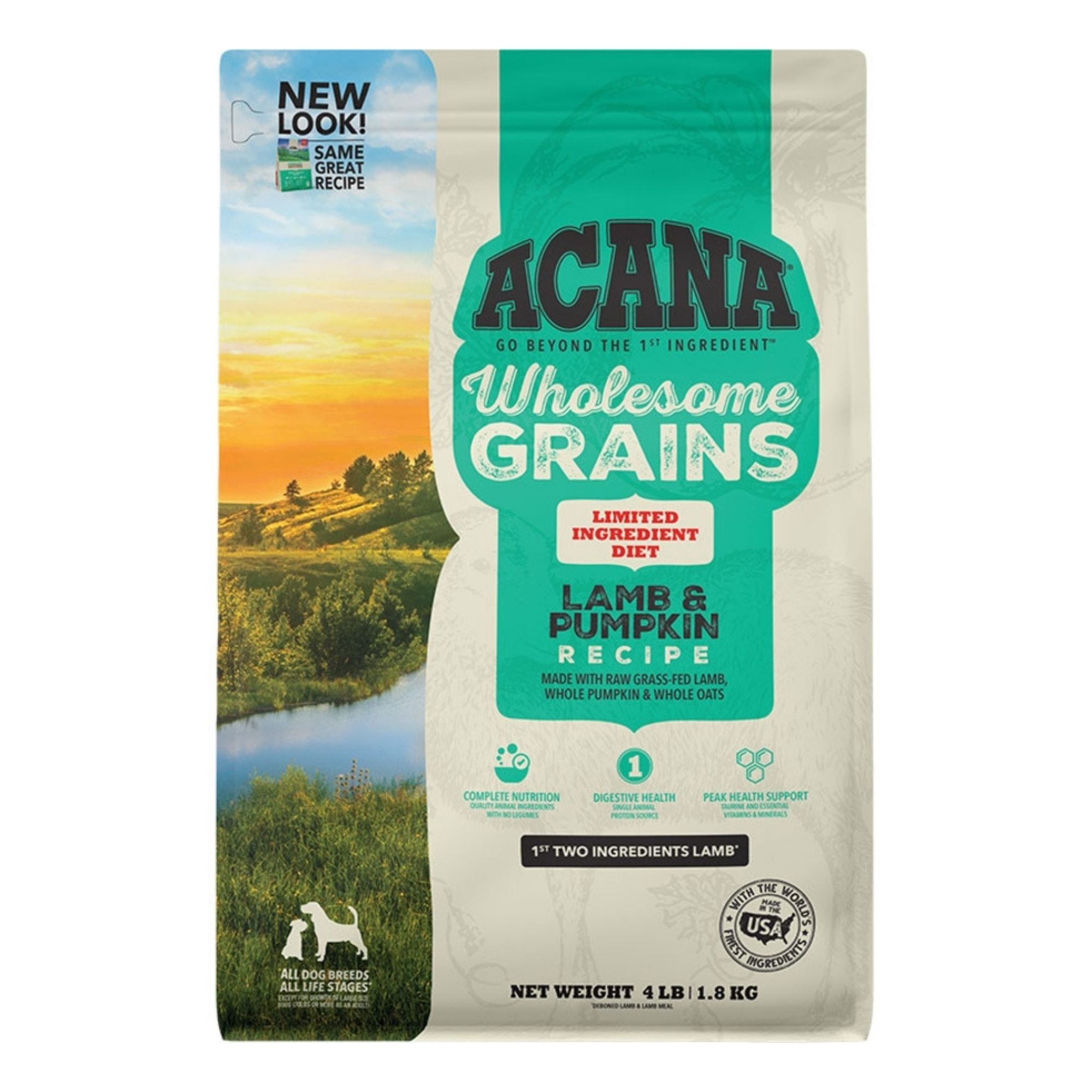 Acana Dog Wholesome Grains Lamb & Pumpkin 4Lbs