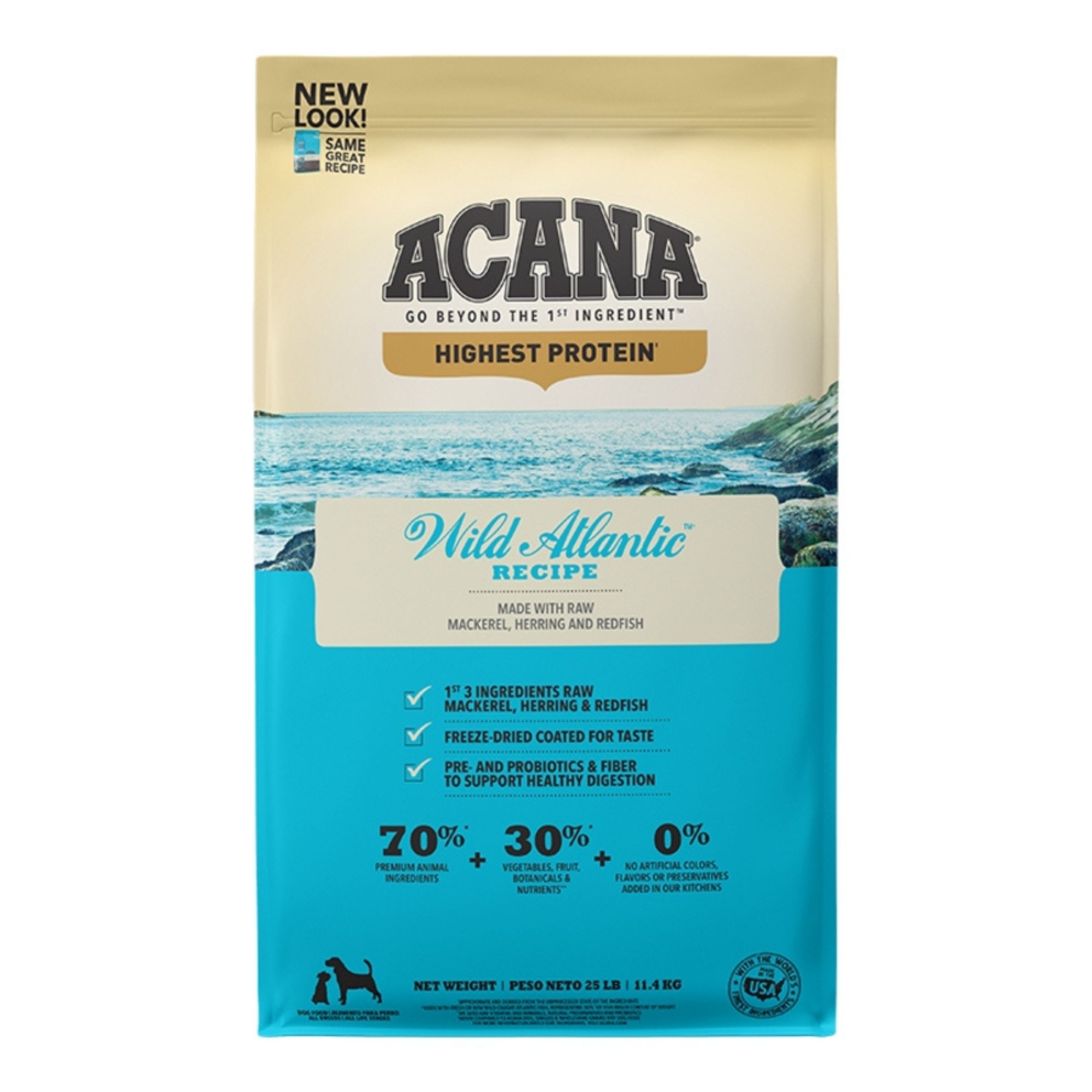 Acana Dog Grain Free Highest Protein Wild Atlantic 25Lbs