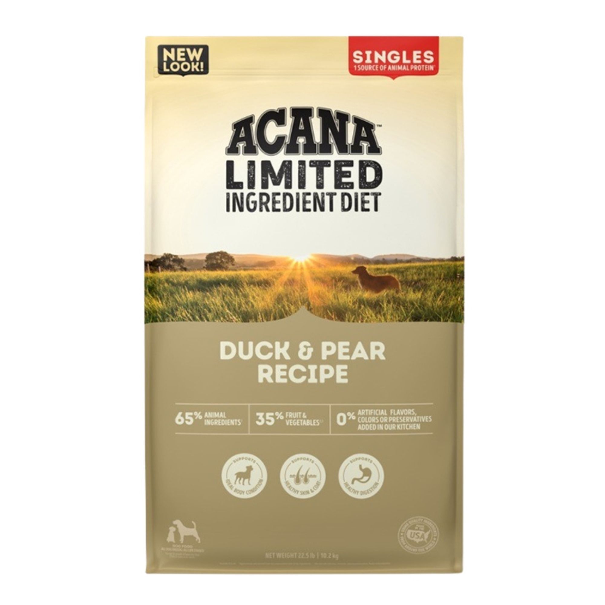 Acana Dog Grain Free Singles Duck & Pear Recipe 22.5Lbs