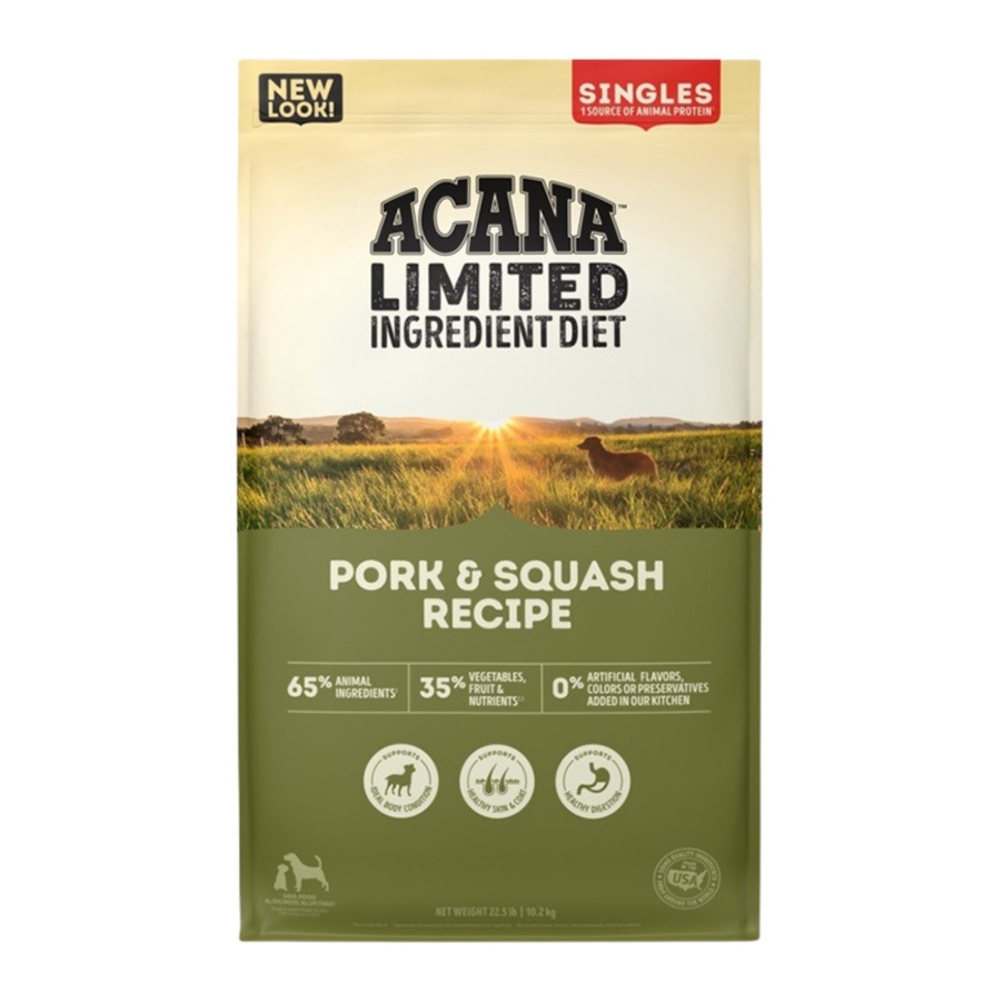 Acana Dog Grain Free Singles Pork & Squash Recipe 22.5Lbs