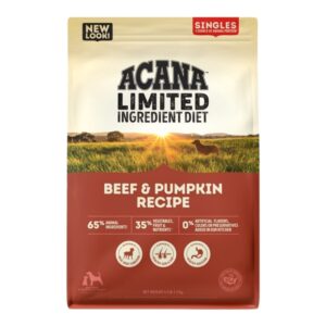 Acana Dog Grain Free Singles Beef & Pumpkin Recipe 4.5Lbs