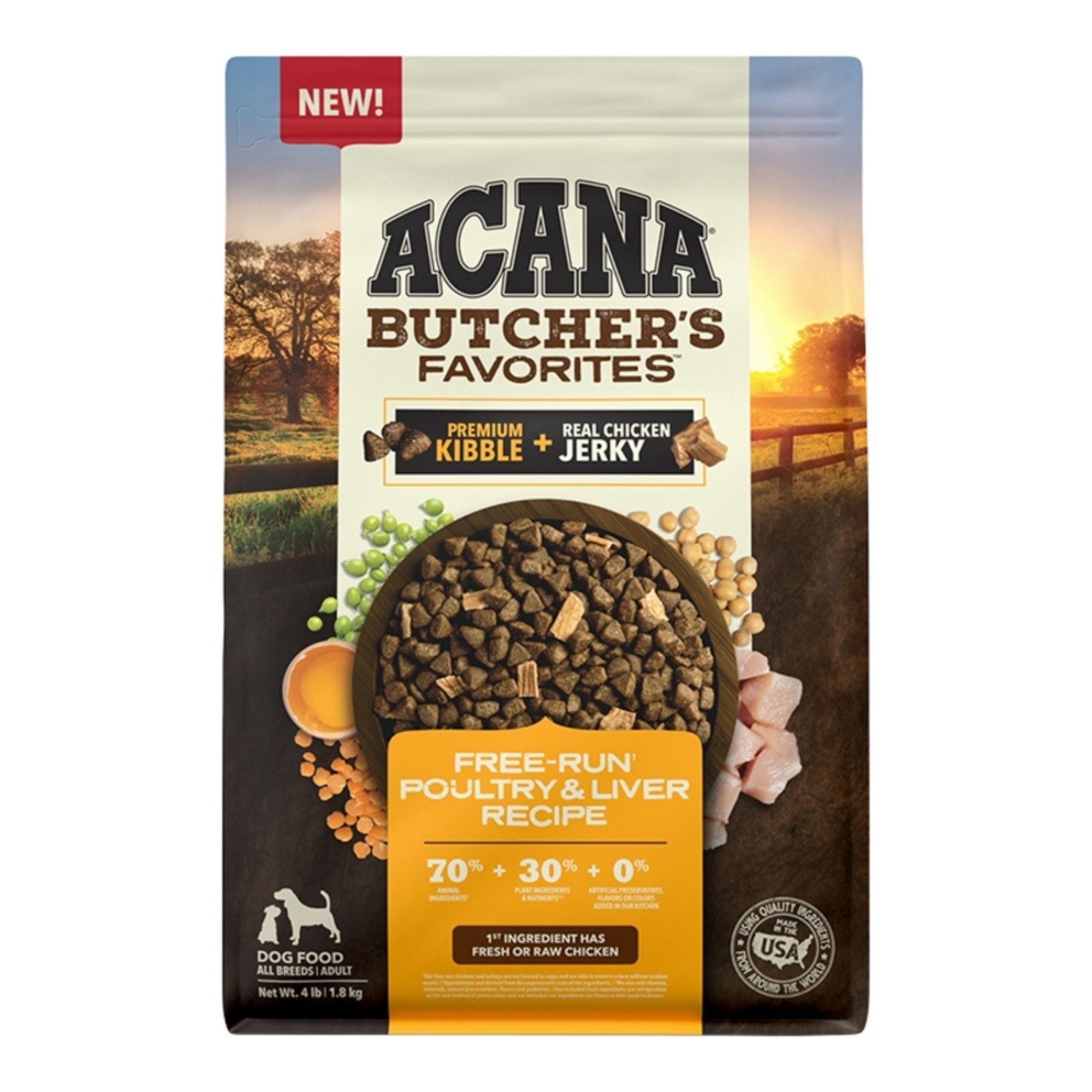 Acana Dog Grain Free Butcher's Favorites Free Run Poultry 4Lbs