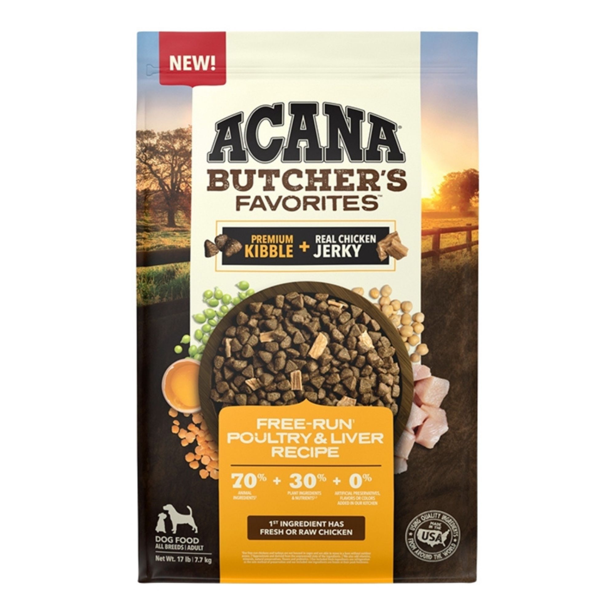 Acana Dog Grain Free Butcher's Favorites Free Run Poultry 17Lbs