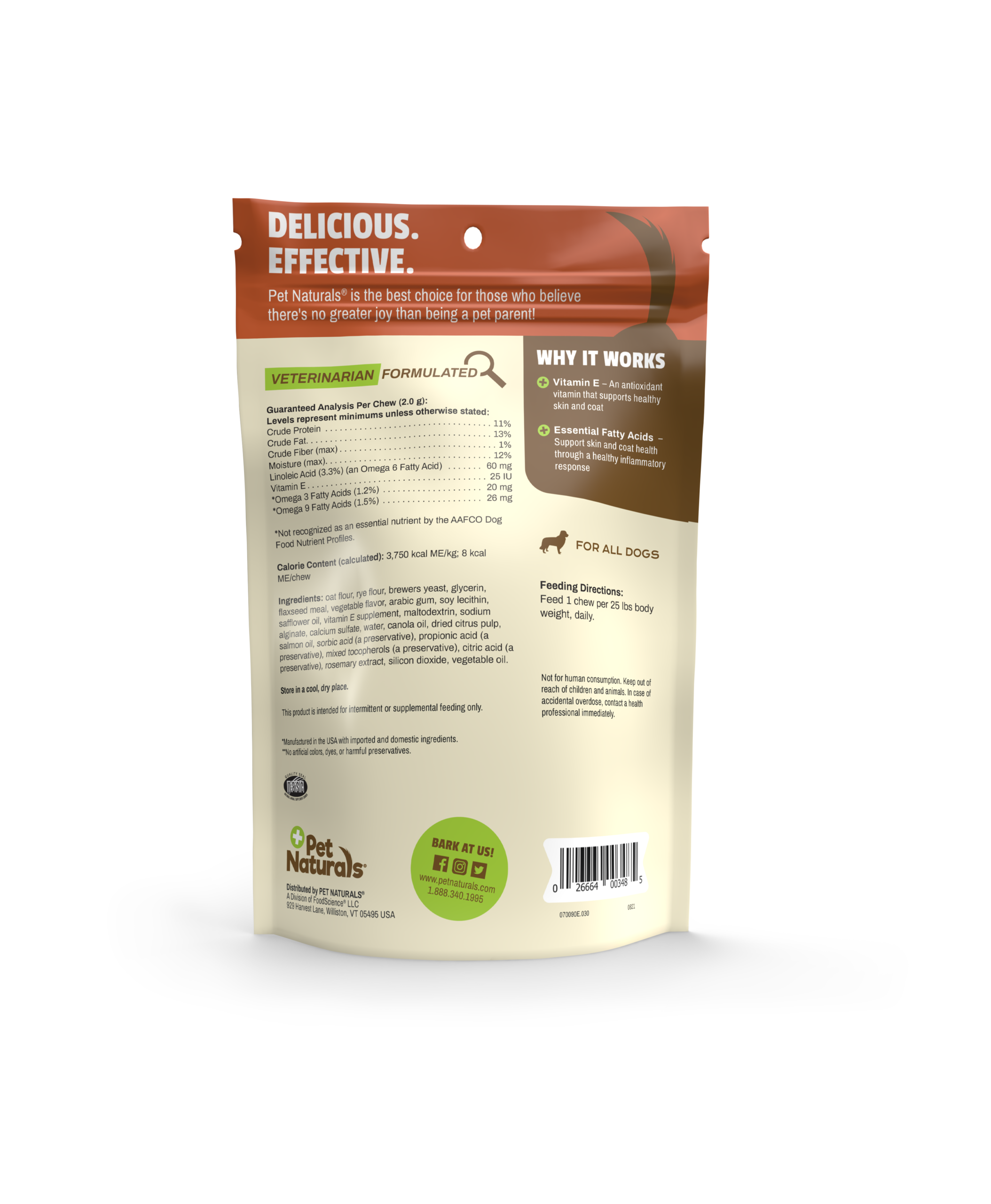 Pet Naturals Skin & Coat Chews for Dogs (30 count) - Image 3
