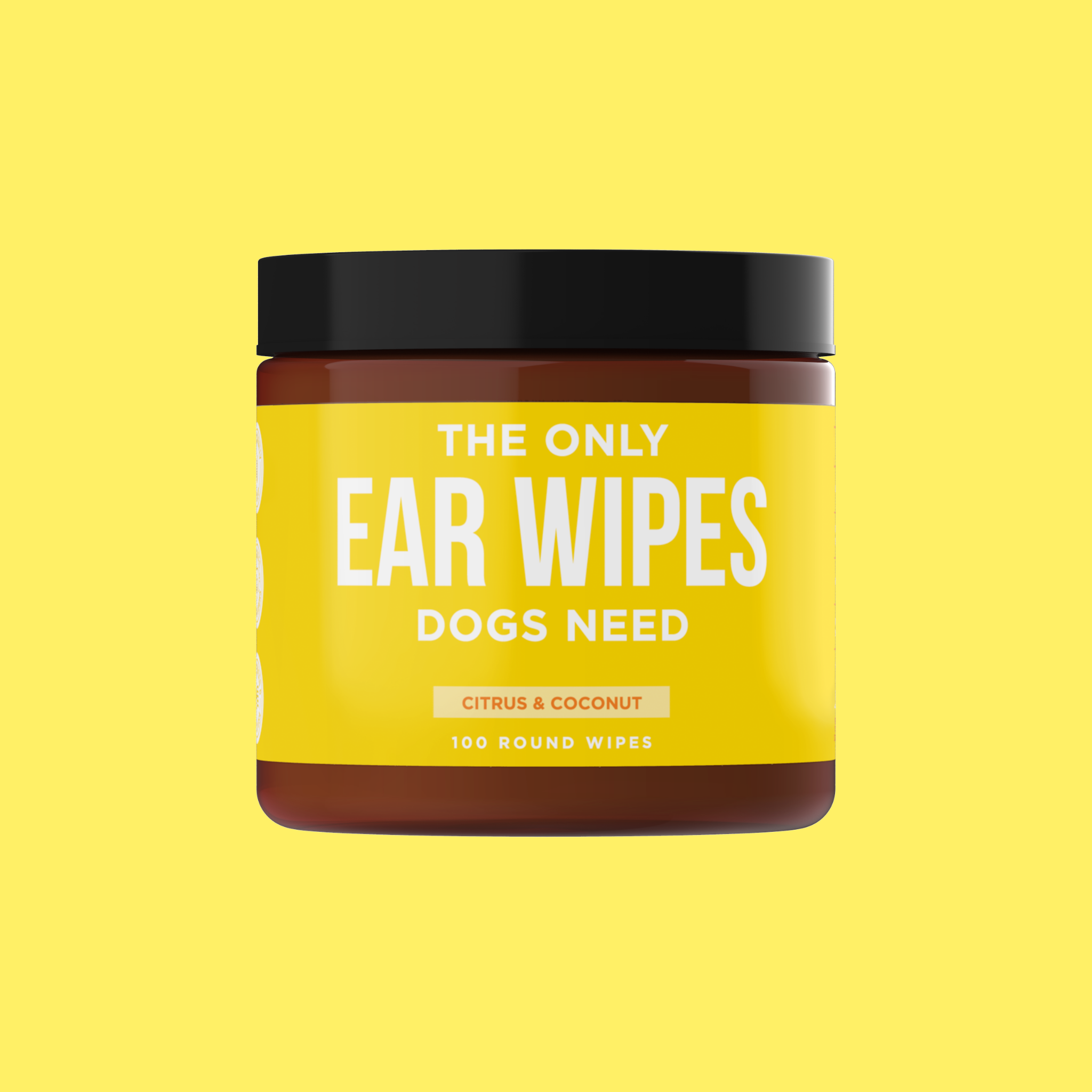 Dog Ear Wipes, 100 count Jar