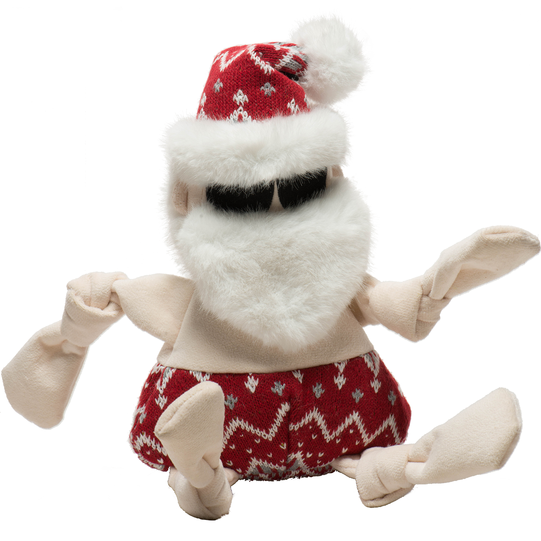 Beach Bum Santa Knottie® Durable Plush Dog Toy