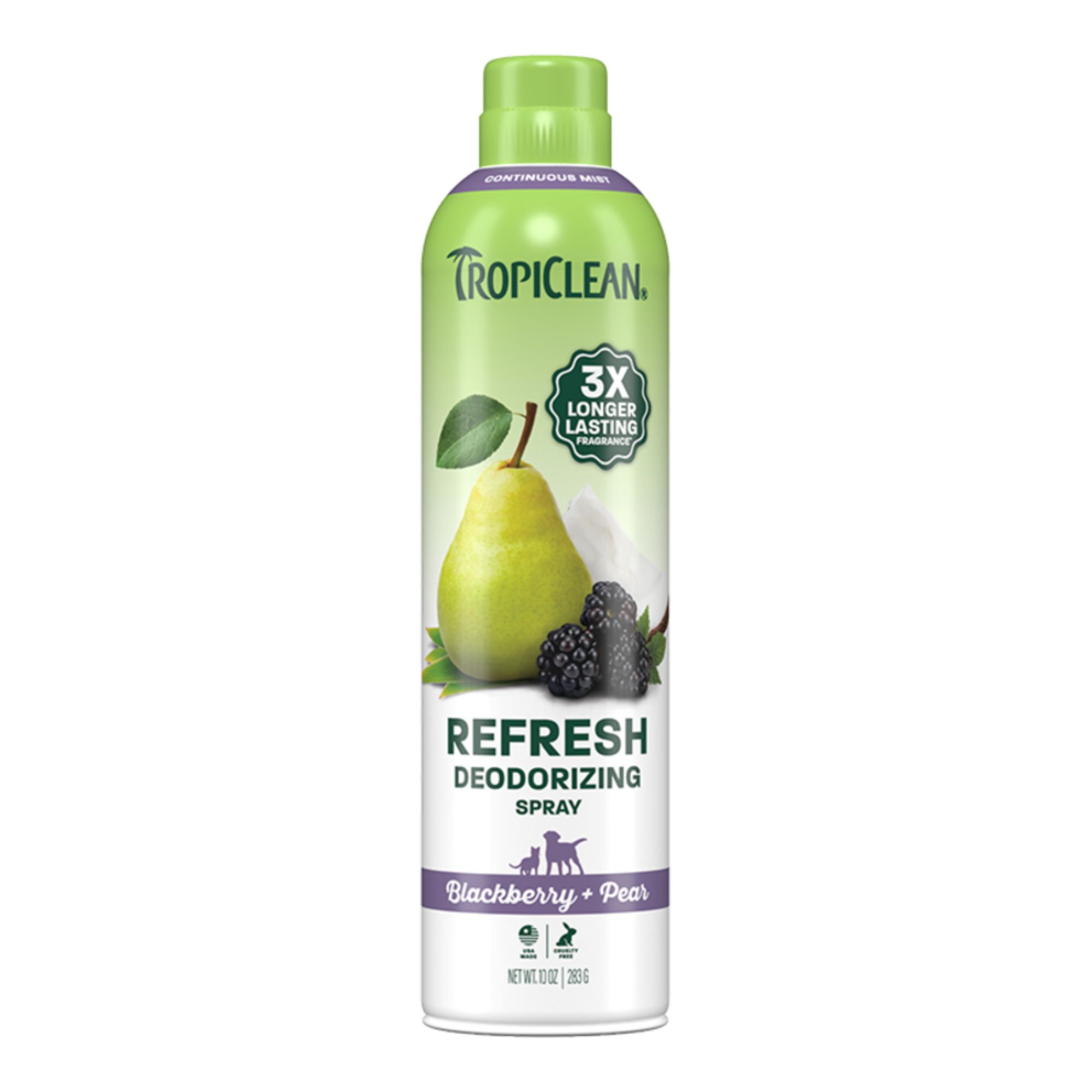 Tropiclean Dog Deodorizing Spray Blackberry & Pear 10oz.