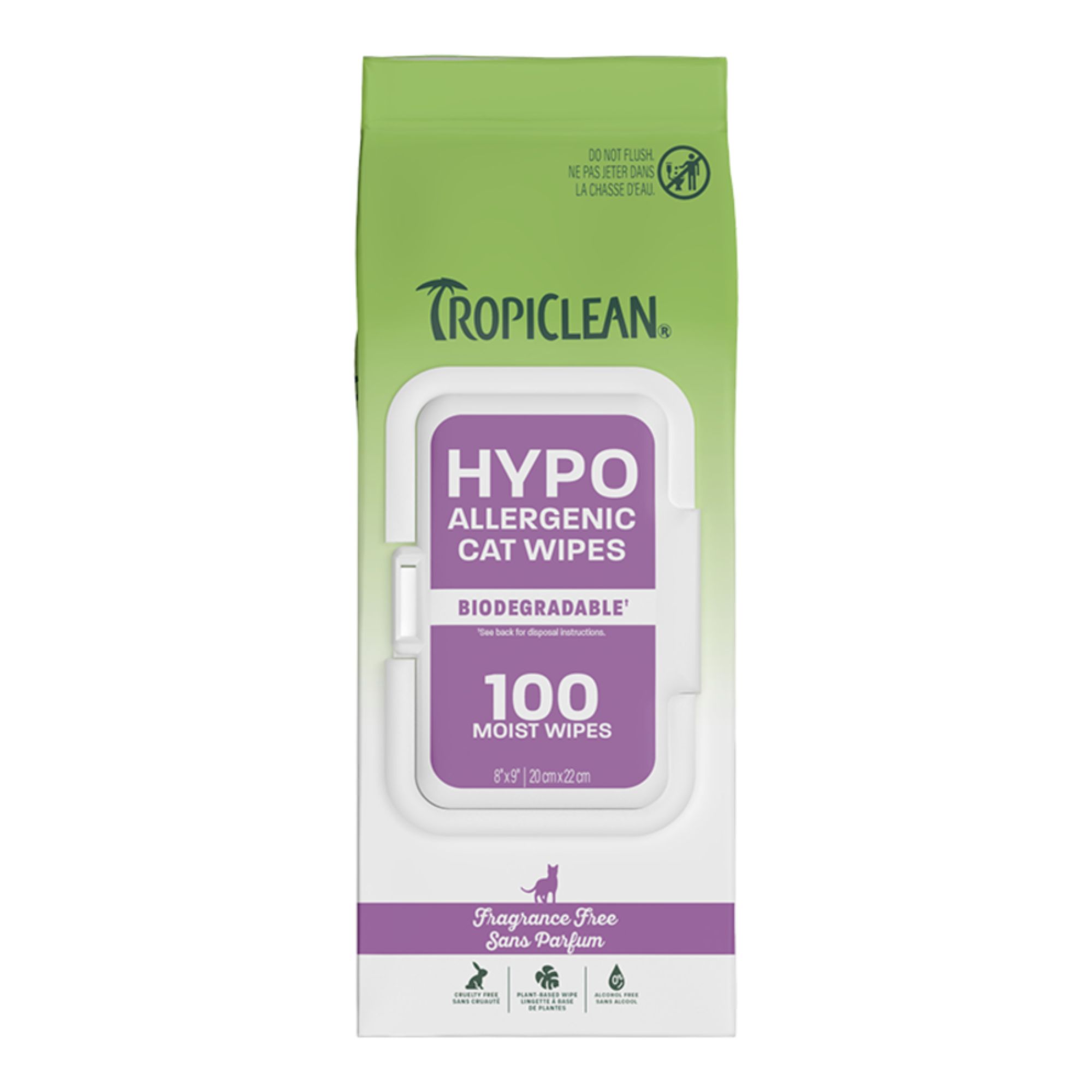 Tropiclean Cat Hypoallergenic Wipes - 100 Count