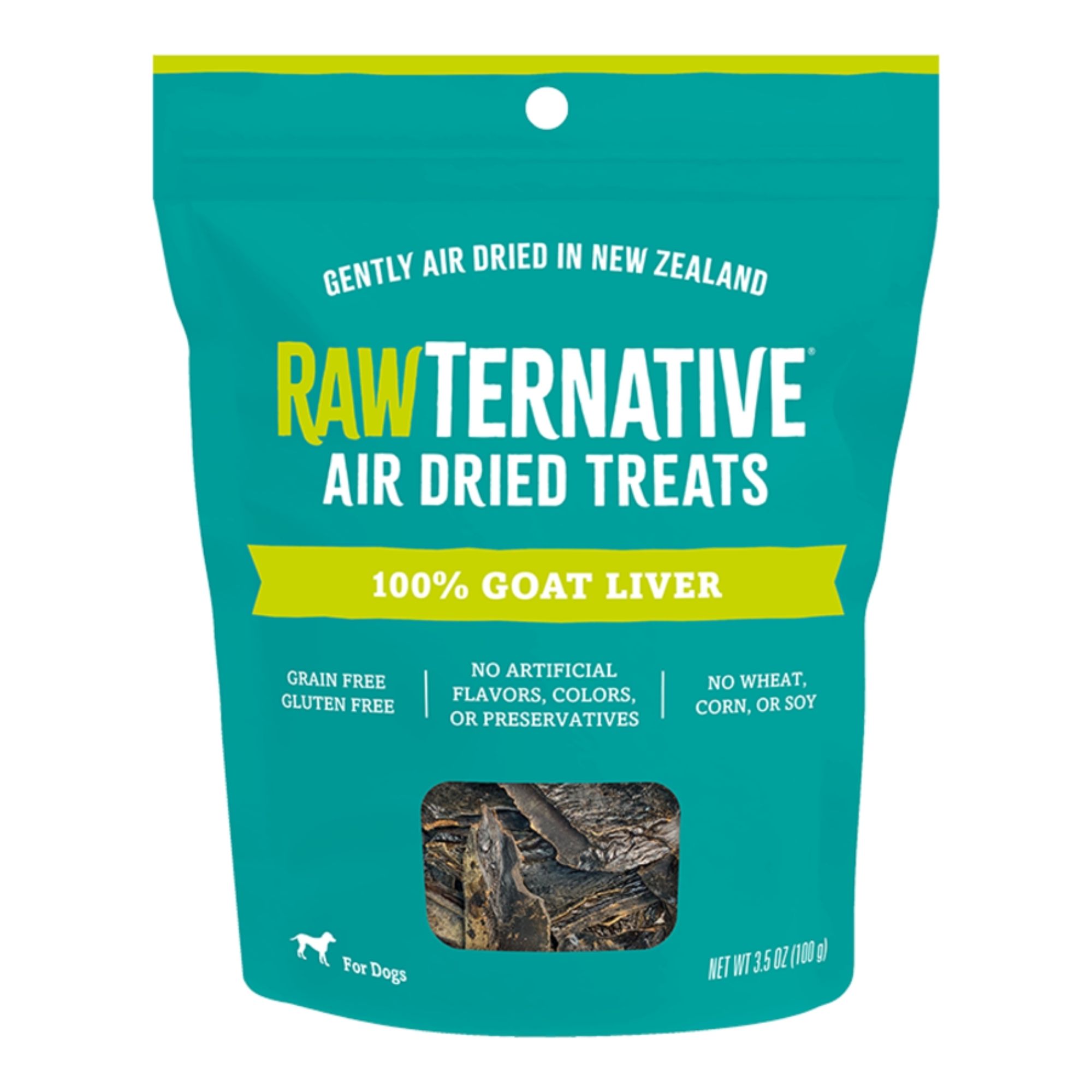 Grandma Mae's Country Naturals Dog Rawternative Air Dried 100% Goat Liver Treats 3.5oz.